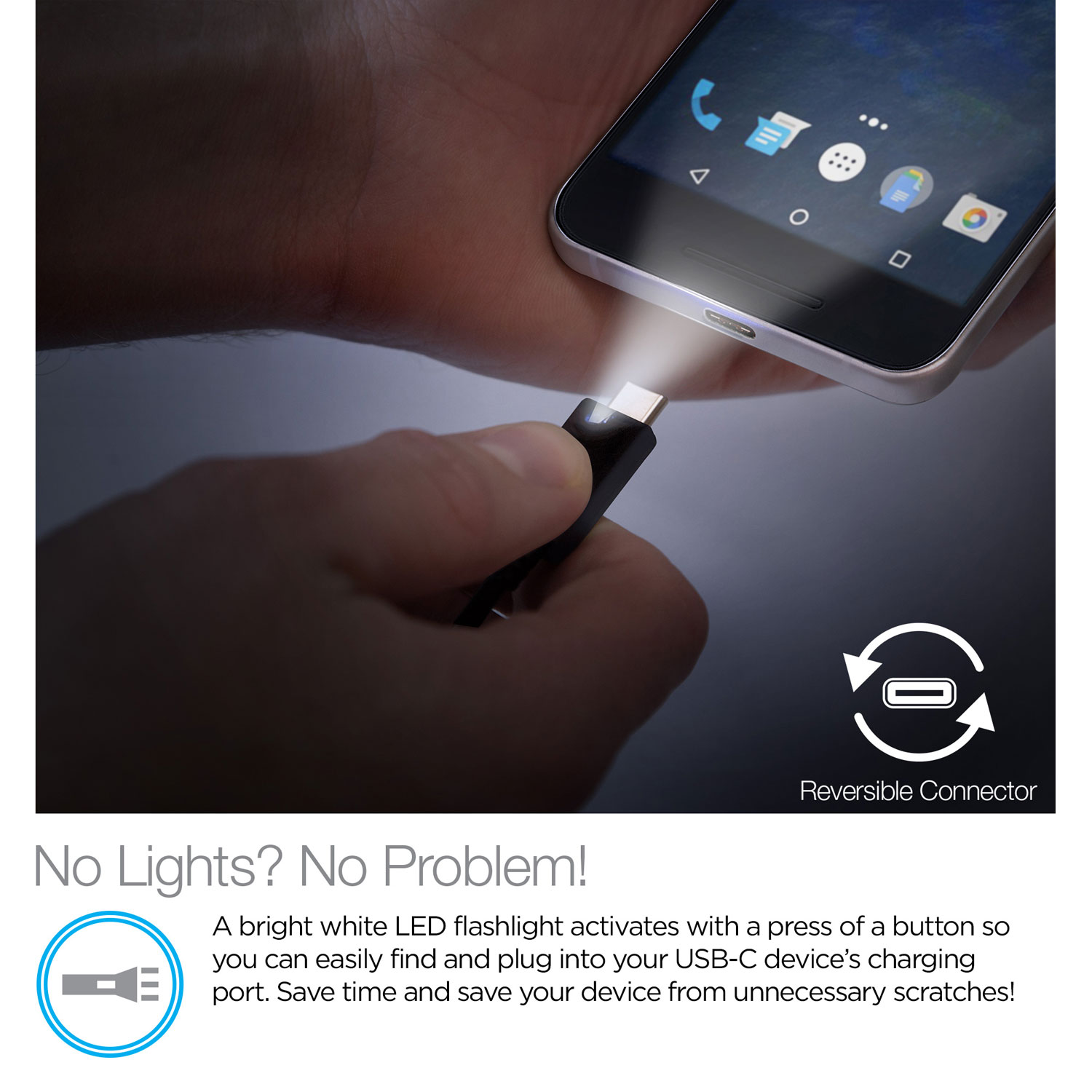 6ft Lighted USB-C Cable