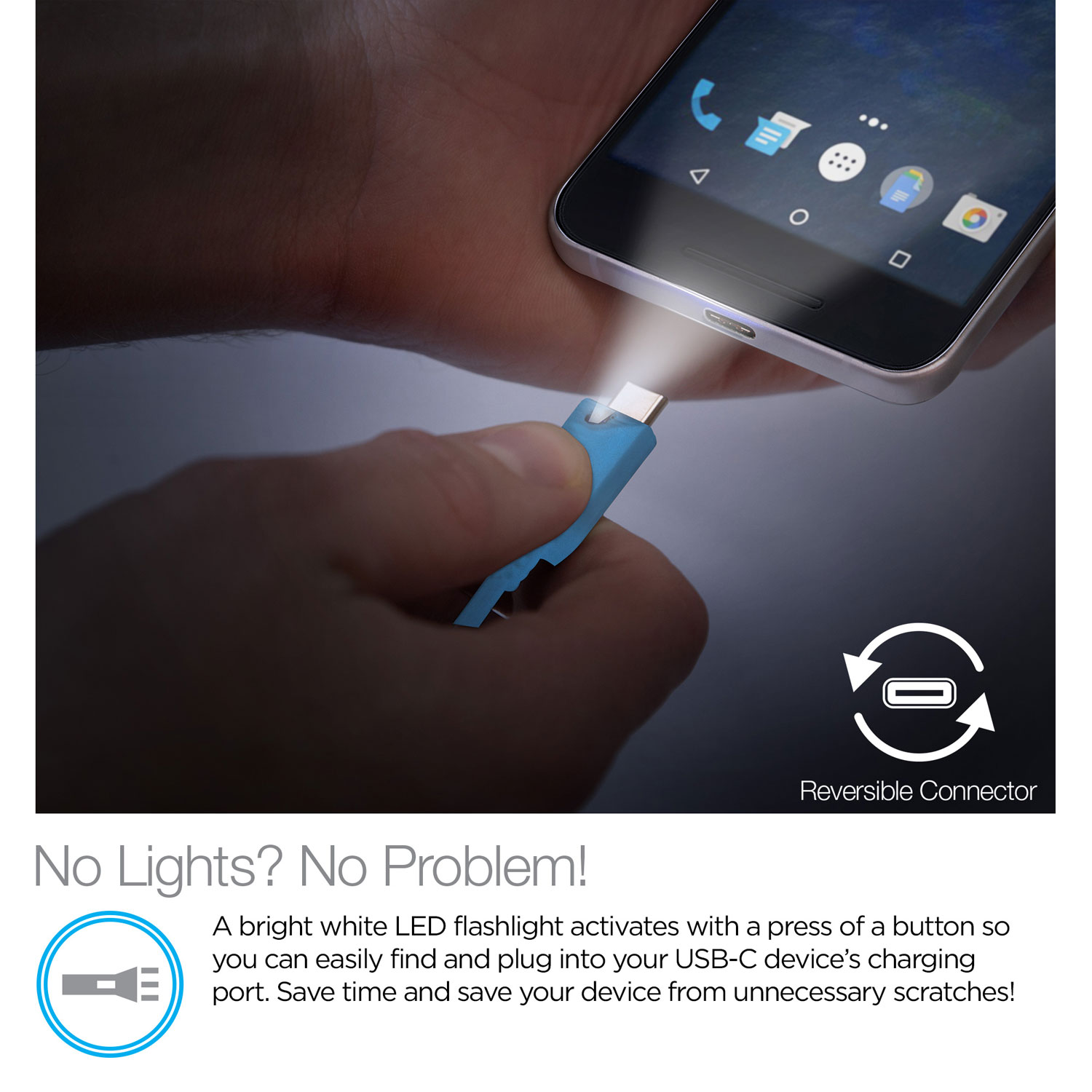 6ft Lighted USB-C Cable