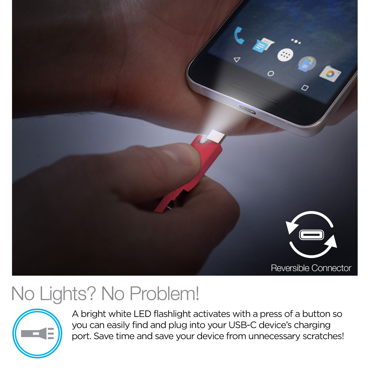 6ft Lighted USB-C Cable