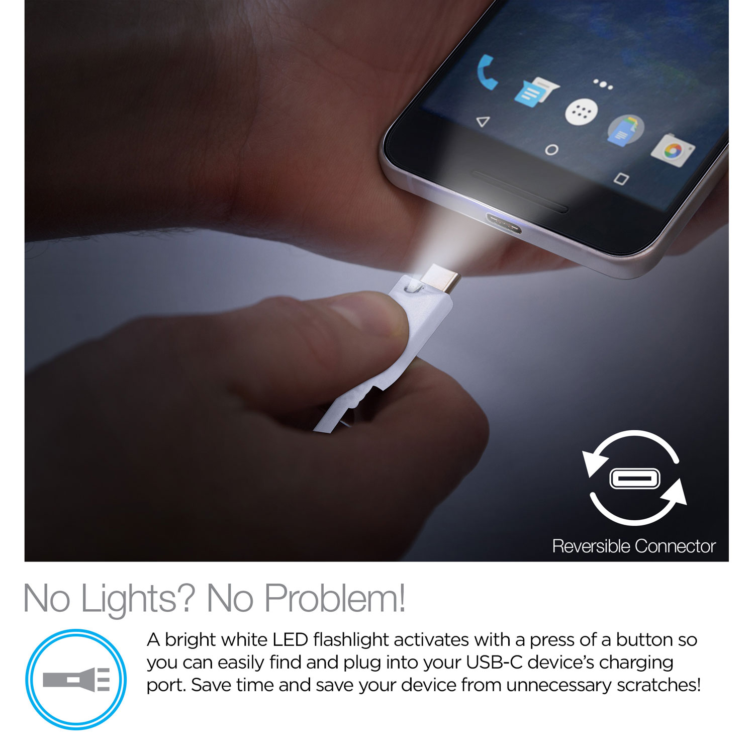 6ft Lighted USB-C Cable