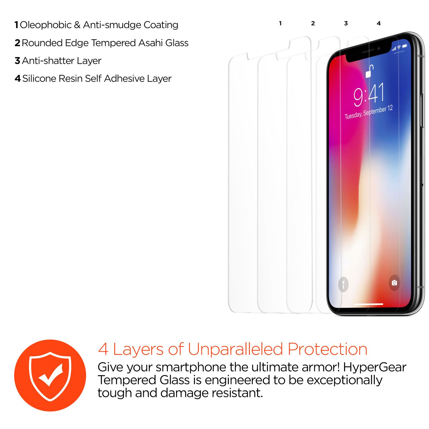 iPhone X Premium Tempered Glass