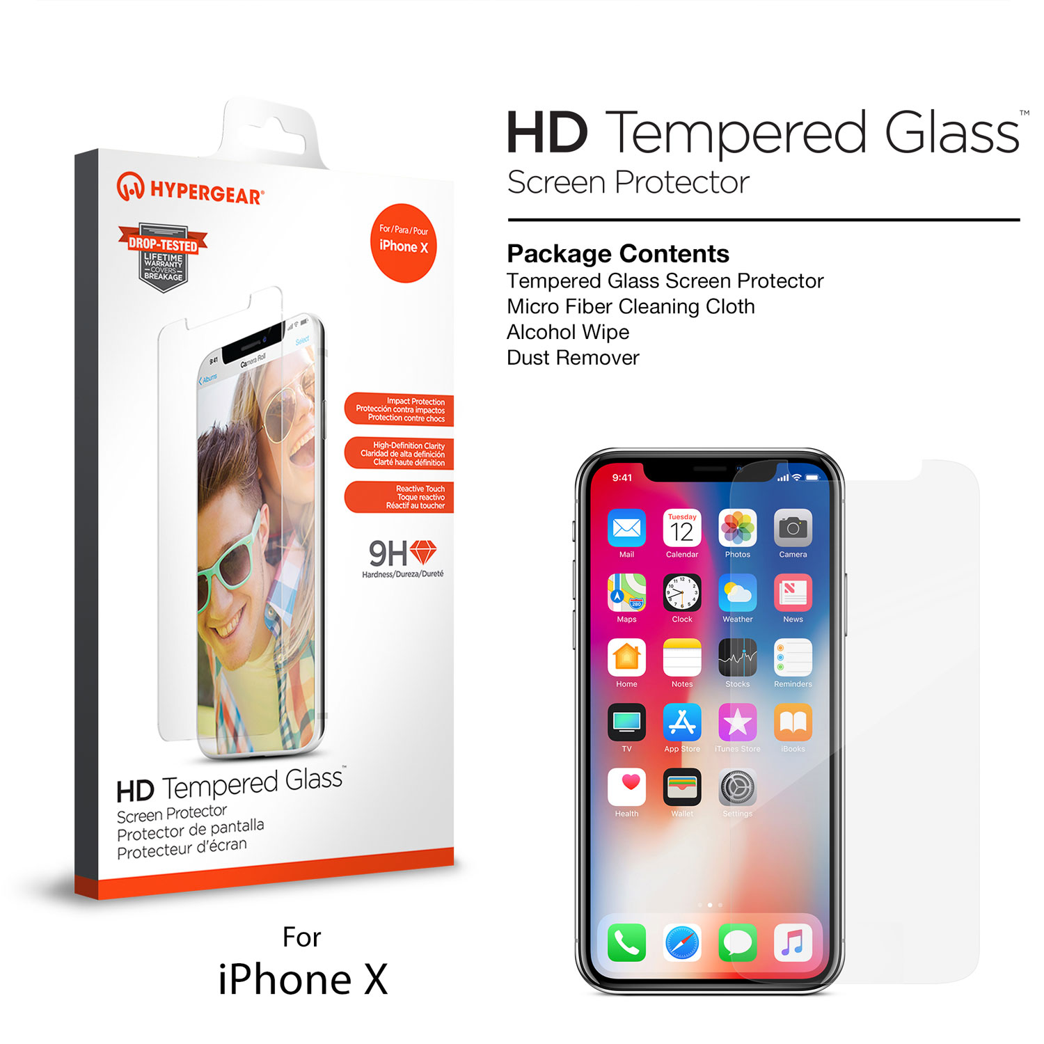 iPhone X Premium Tempered Glass