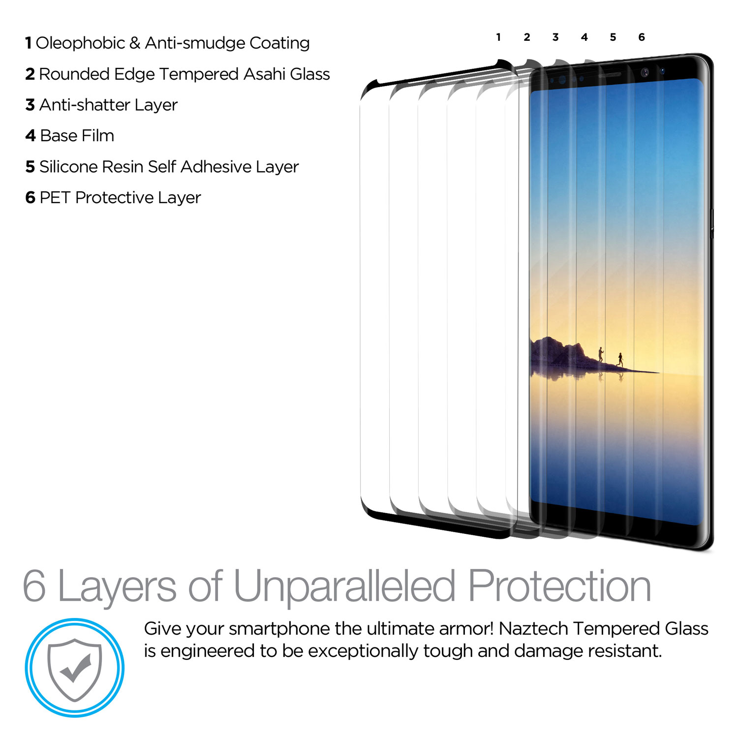 Galaxy Note8 Premium HD Tempered Glass