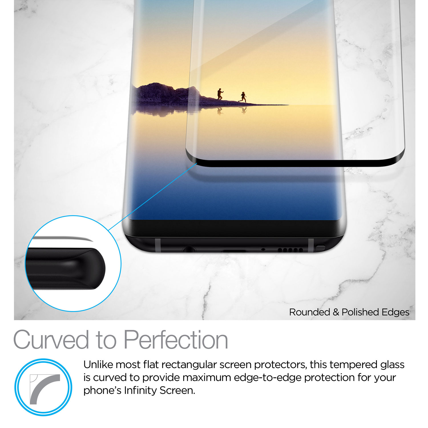 Galaxy Note8 Premium HD Tempered Glass