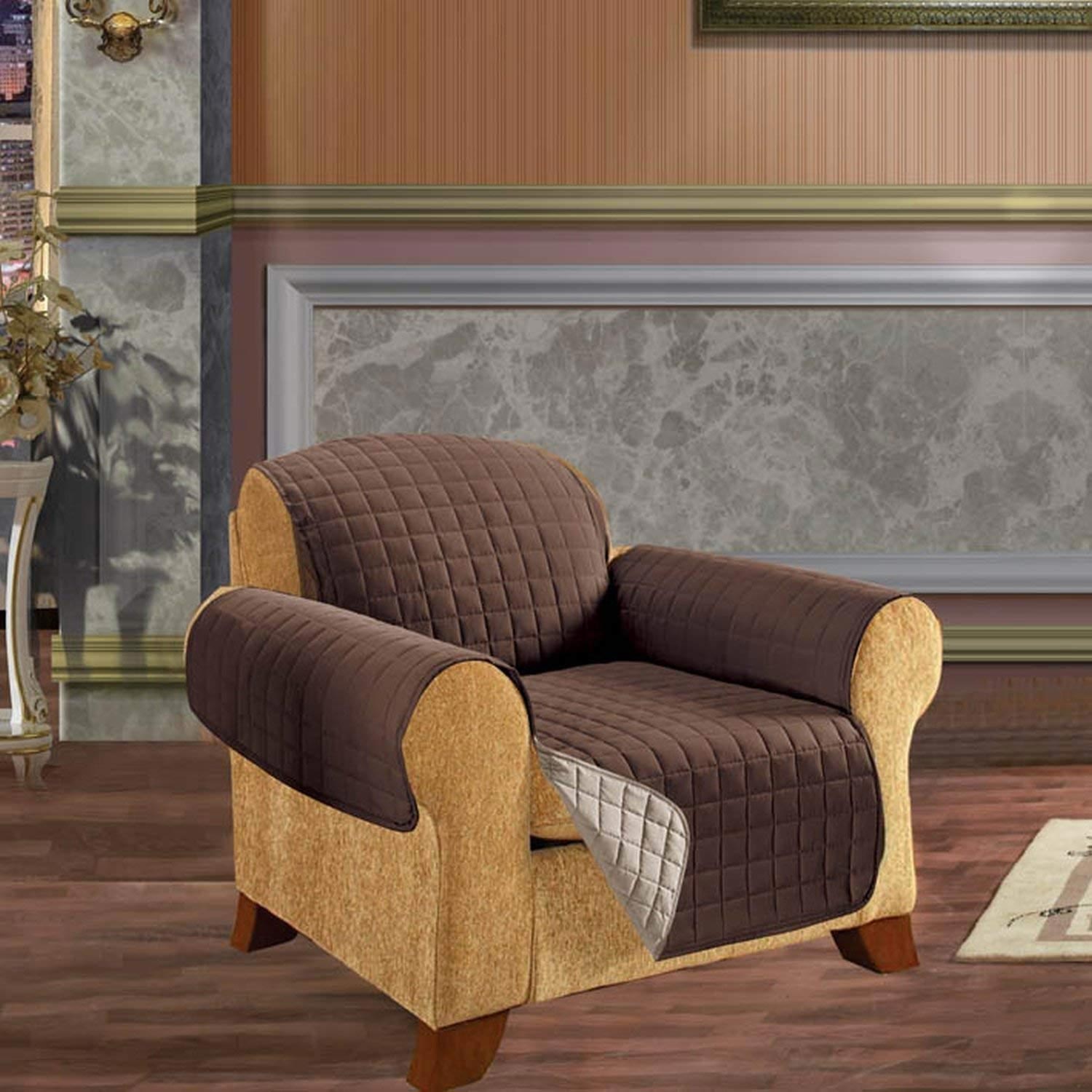 Reversible Elegant Comfort Quilted Furniture Protector