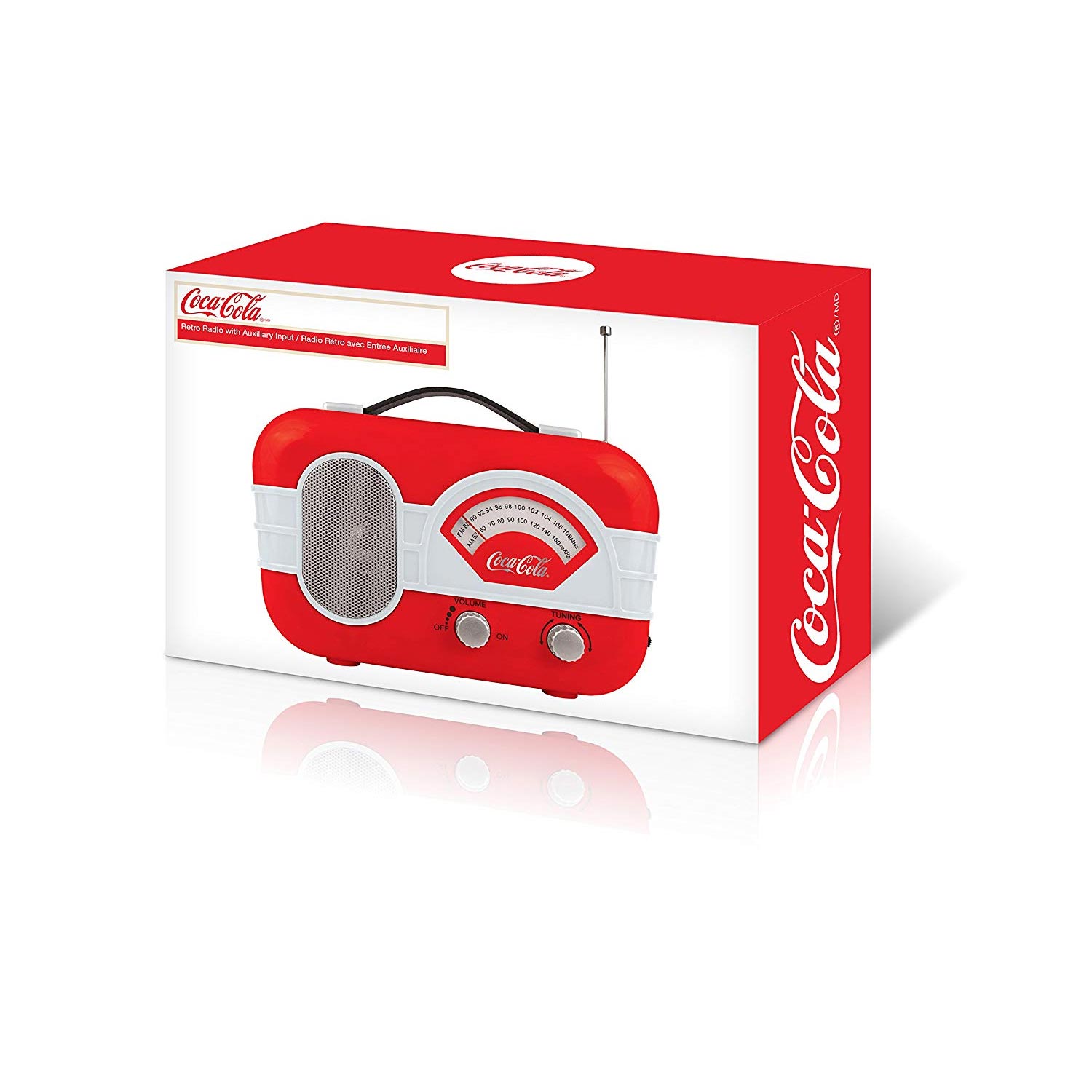 Coca Cola AM/FM Radio with Auxiliary Input