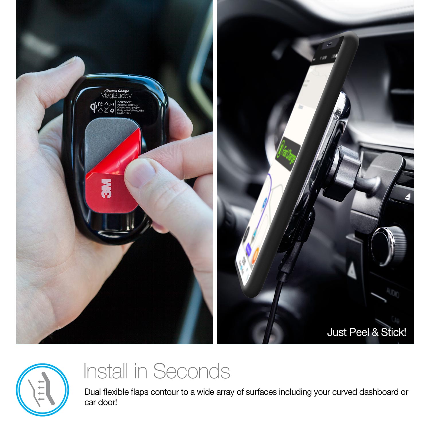 Wireless Charge Anywhere + Mount magbuddy