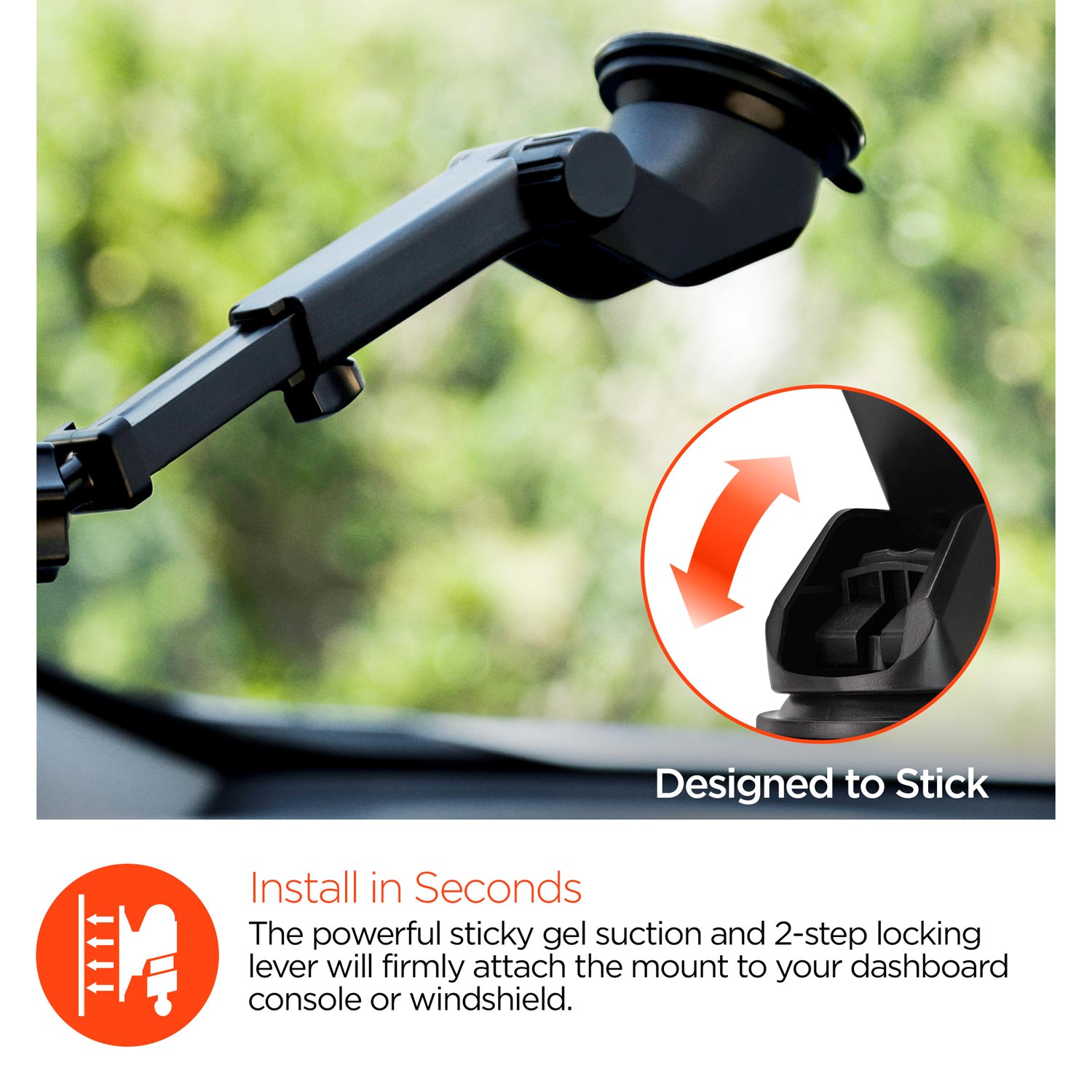 Wireless Fast Charging 10W Telescopic Mount