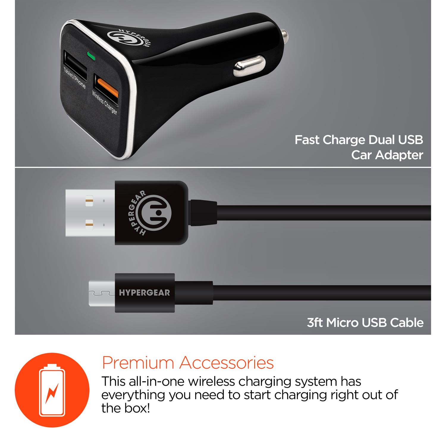 Wireless Fast Charging 10W Telescopic Mount