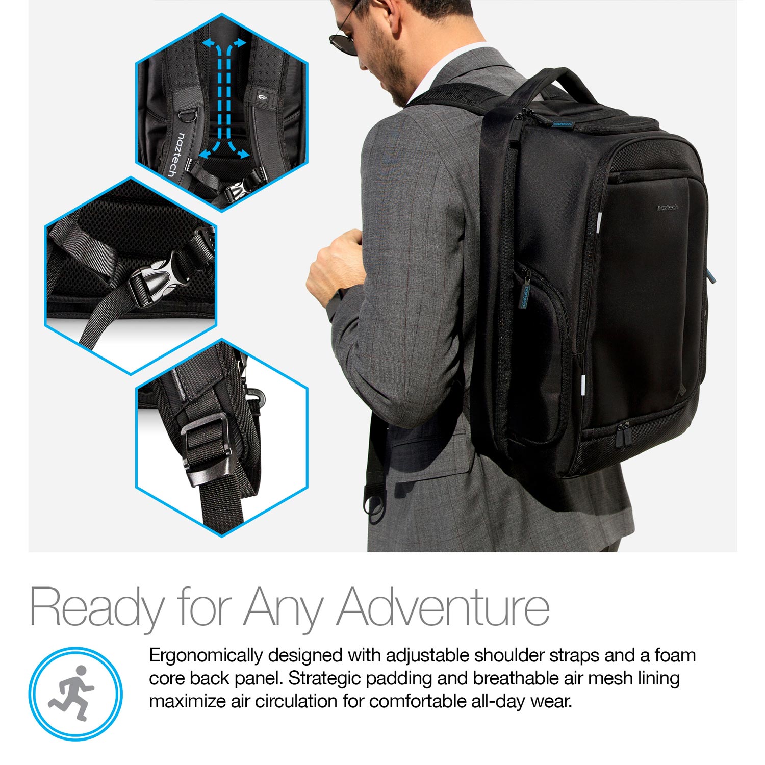 SmartPack Multi-Utility Travel Bag- Black