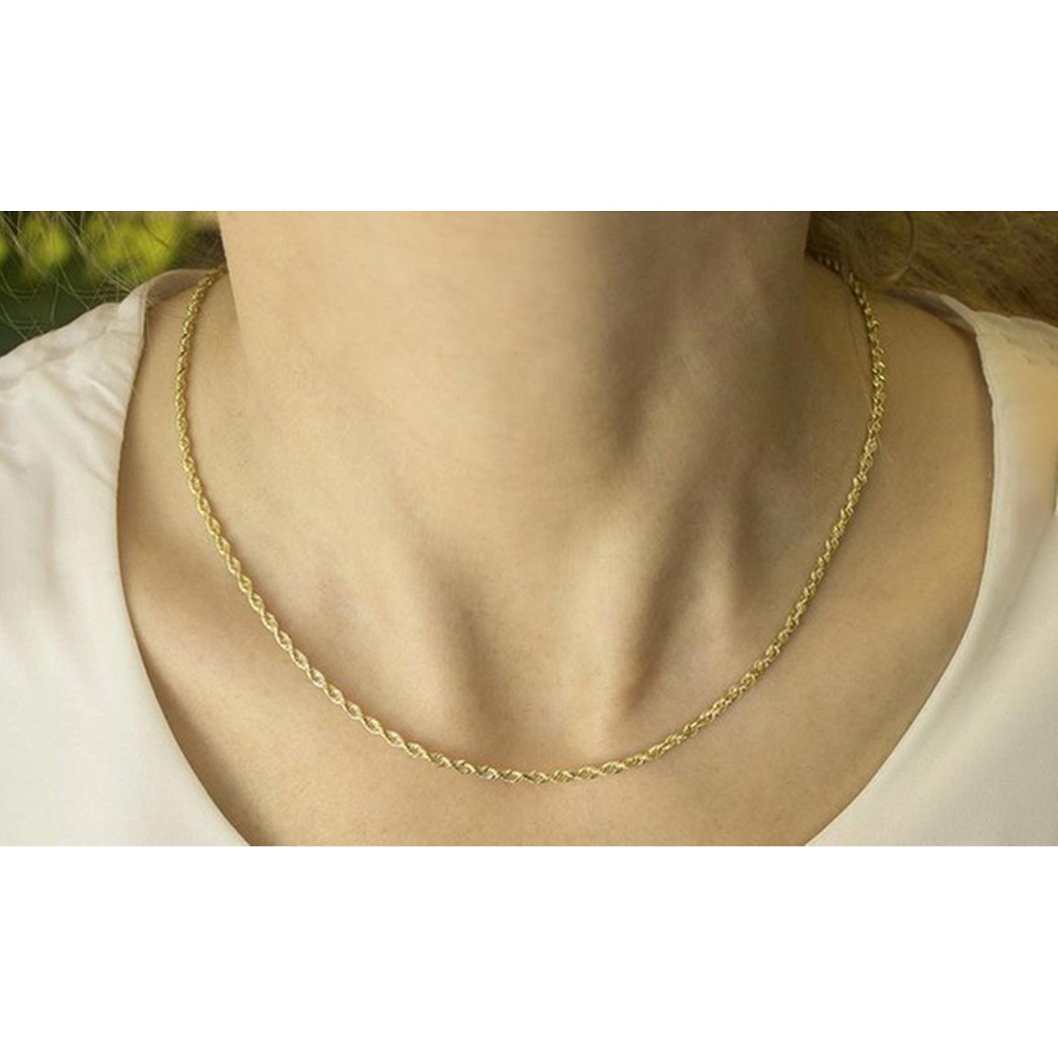 14K Gold 2.5MM Rope Chain