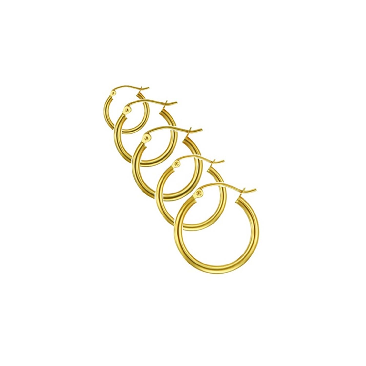 14K Solid gold 1.5MM Hoop Earring