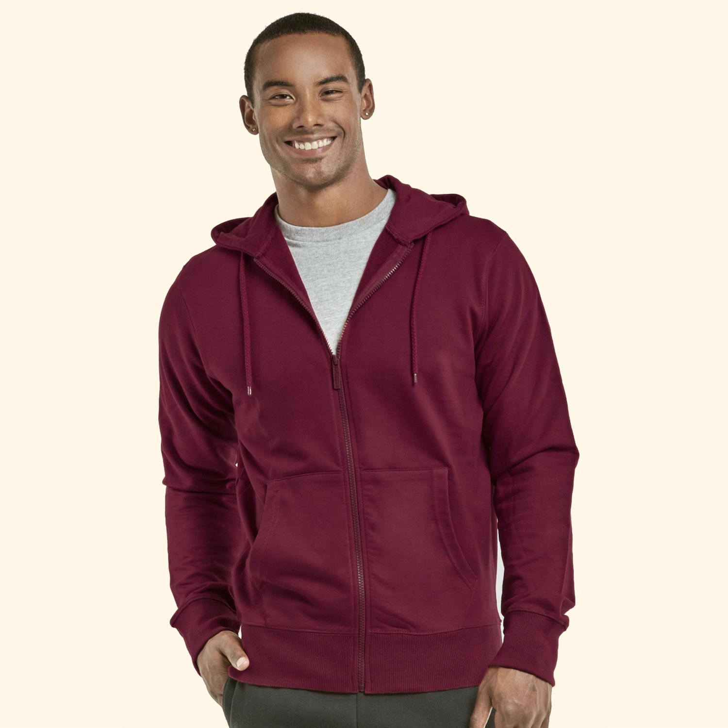 Top Pro Men's Terry Hoodie Jacket