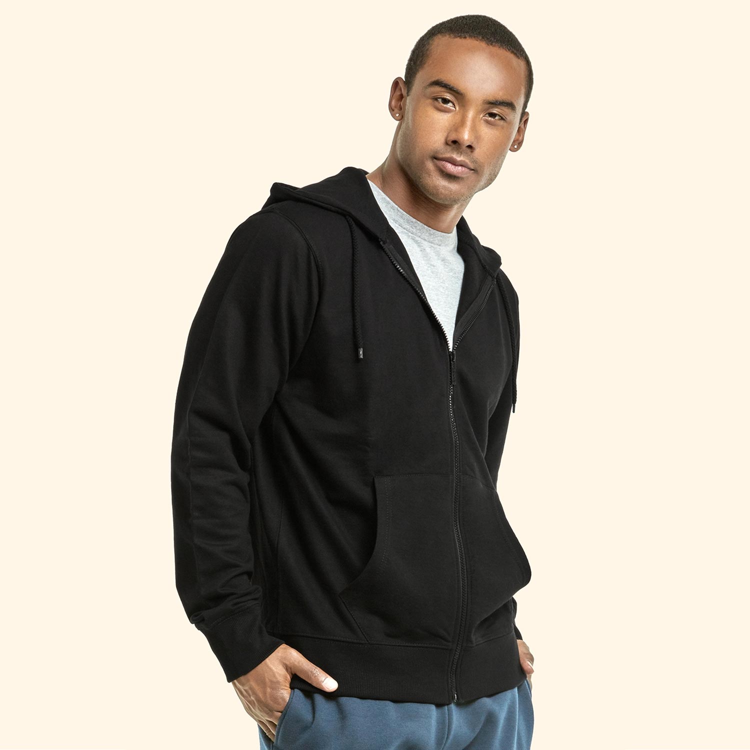 Top Pro Men's Terry Hoodie Jacket