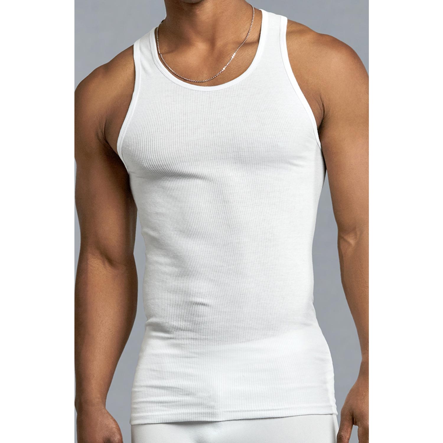 12 Pack Power Club Men's White A-Shirts