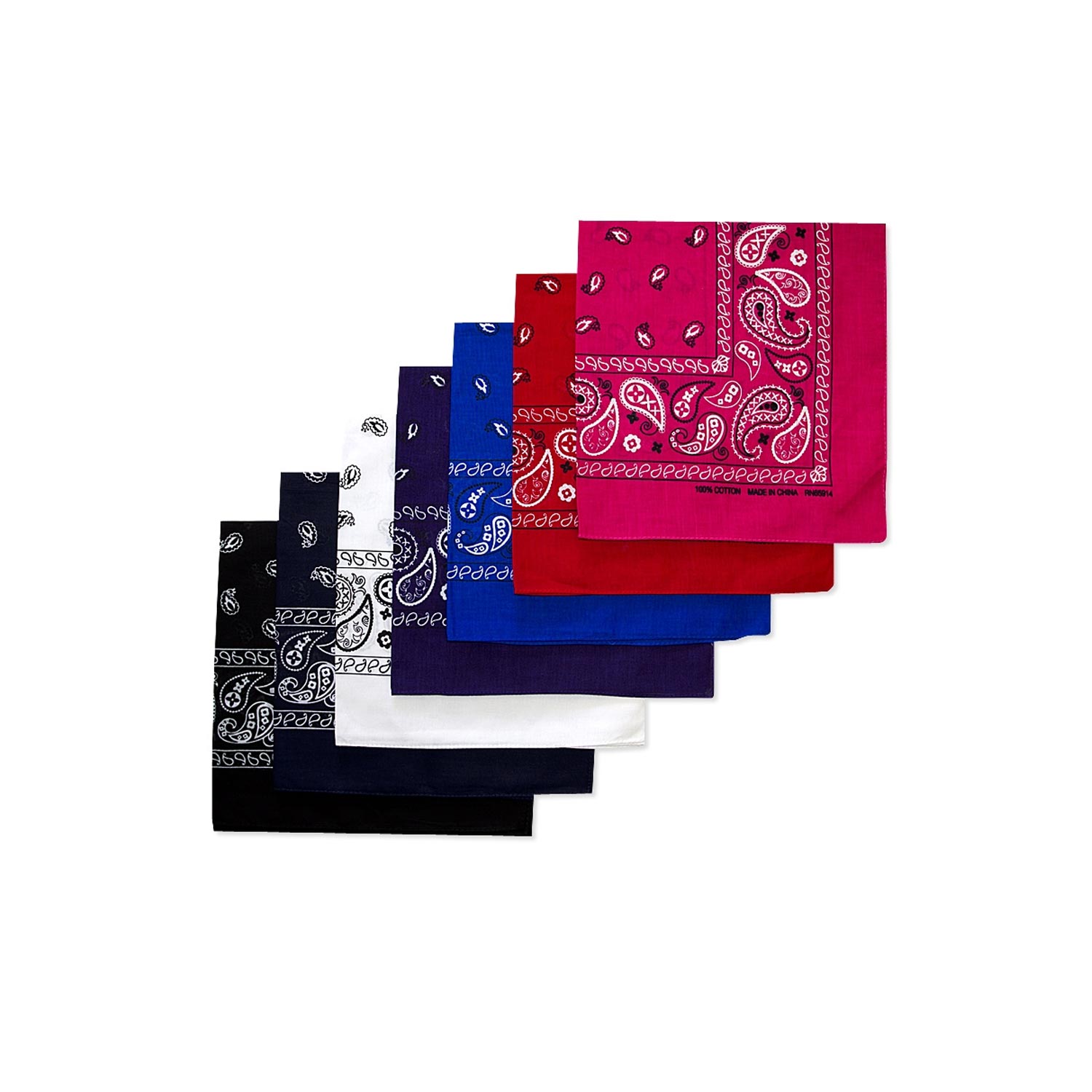 12 Pack Classic Cotton bandana