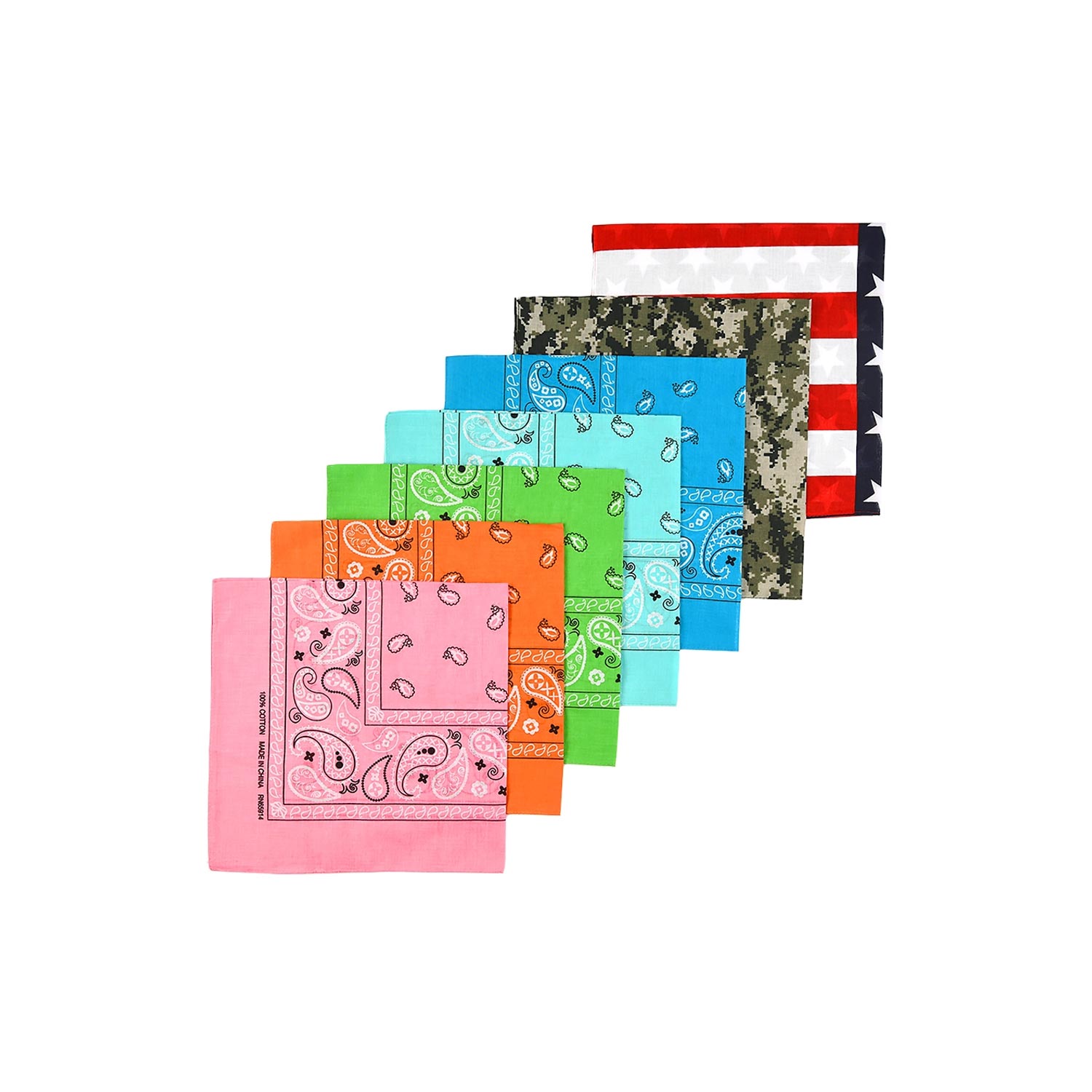 12 Pack Classic Cotton bandana