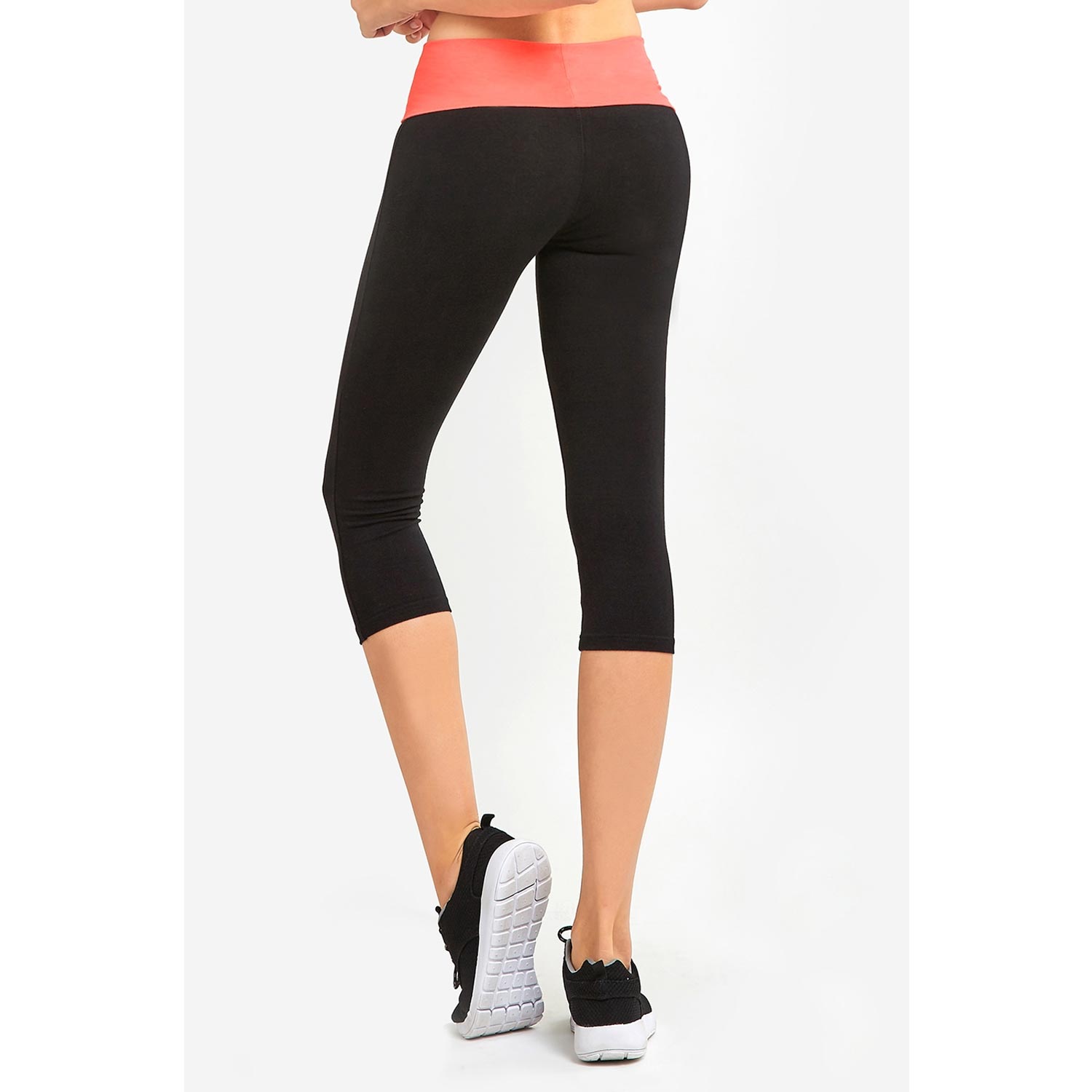 2 Pack Ladies Capri Yoga Leggings