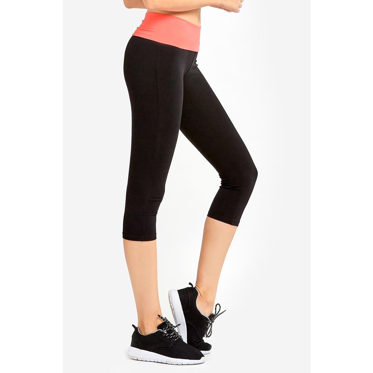 2 Pack Ladies Capri Yoga Leggings