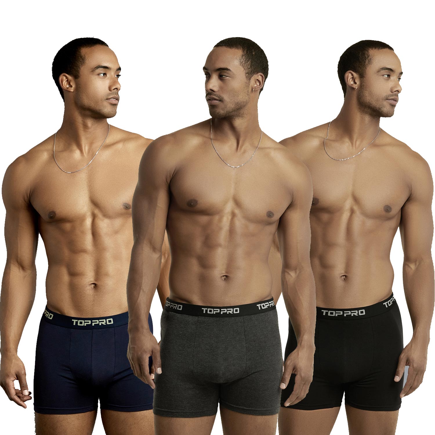 6 Pack Men's Cotton Stretch Boxer Brief