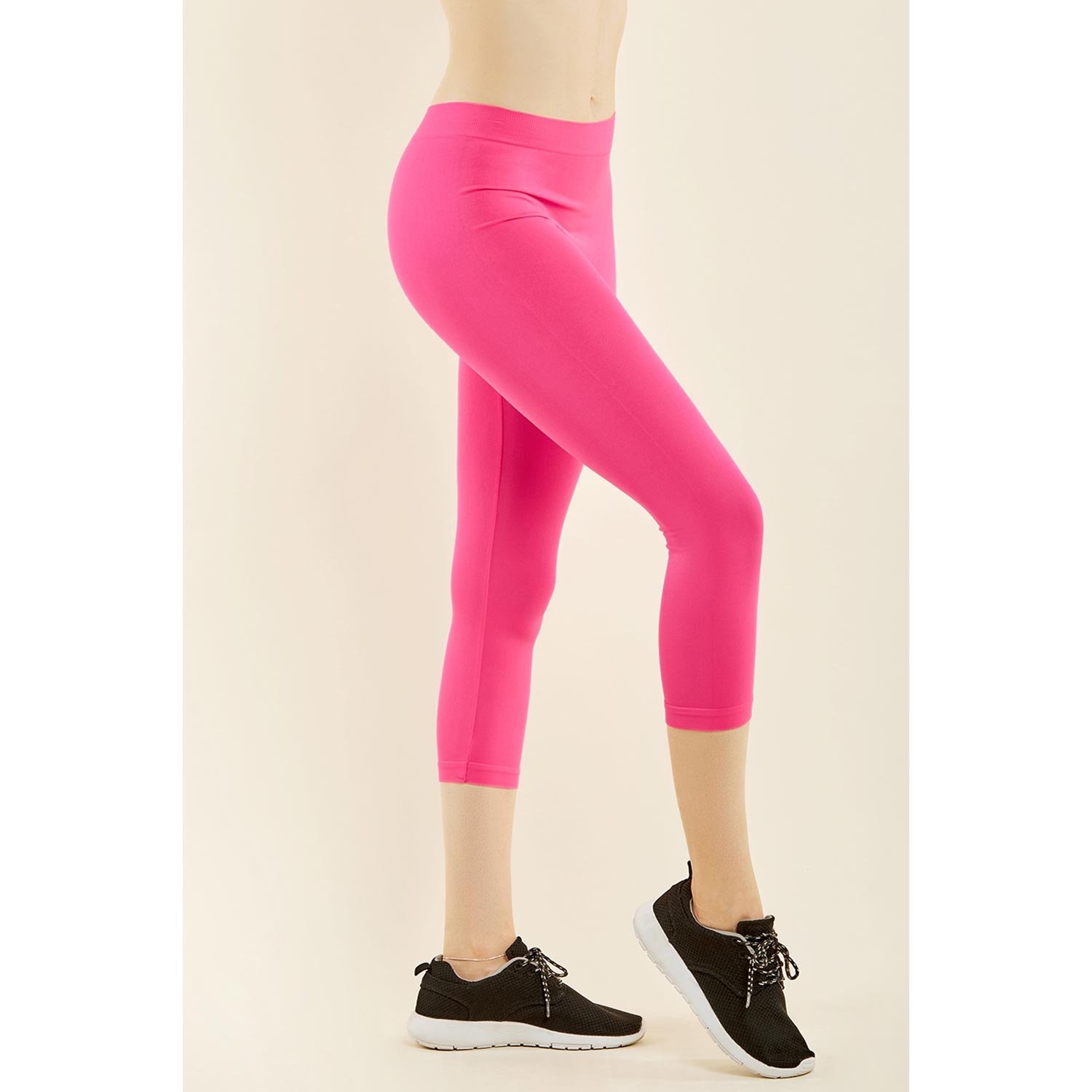 10 Pack Ladies Nylon Capri Leggings