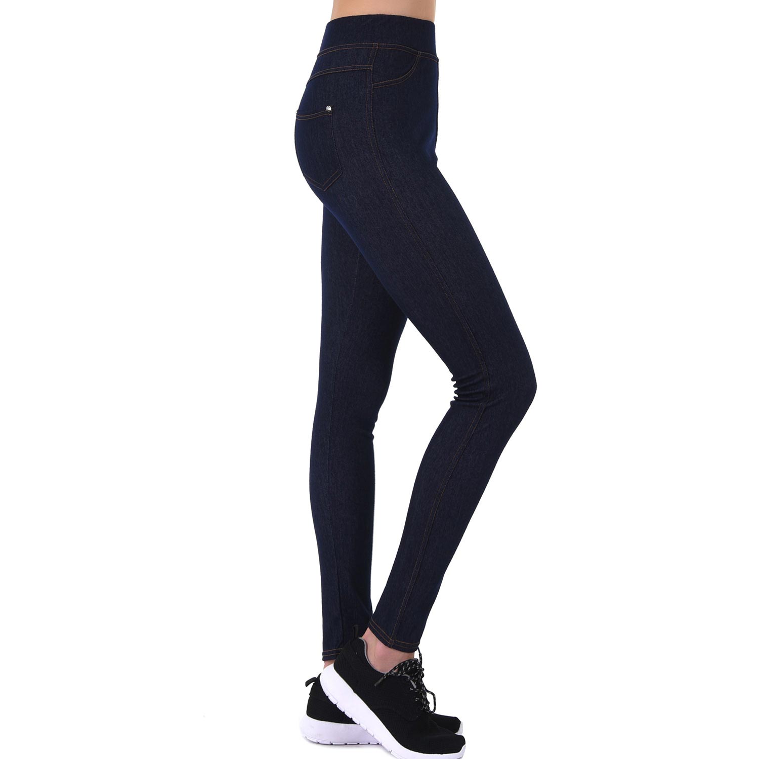 2 Pack Ladies Jeans Leggings W/ Back Pockets