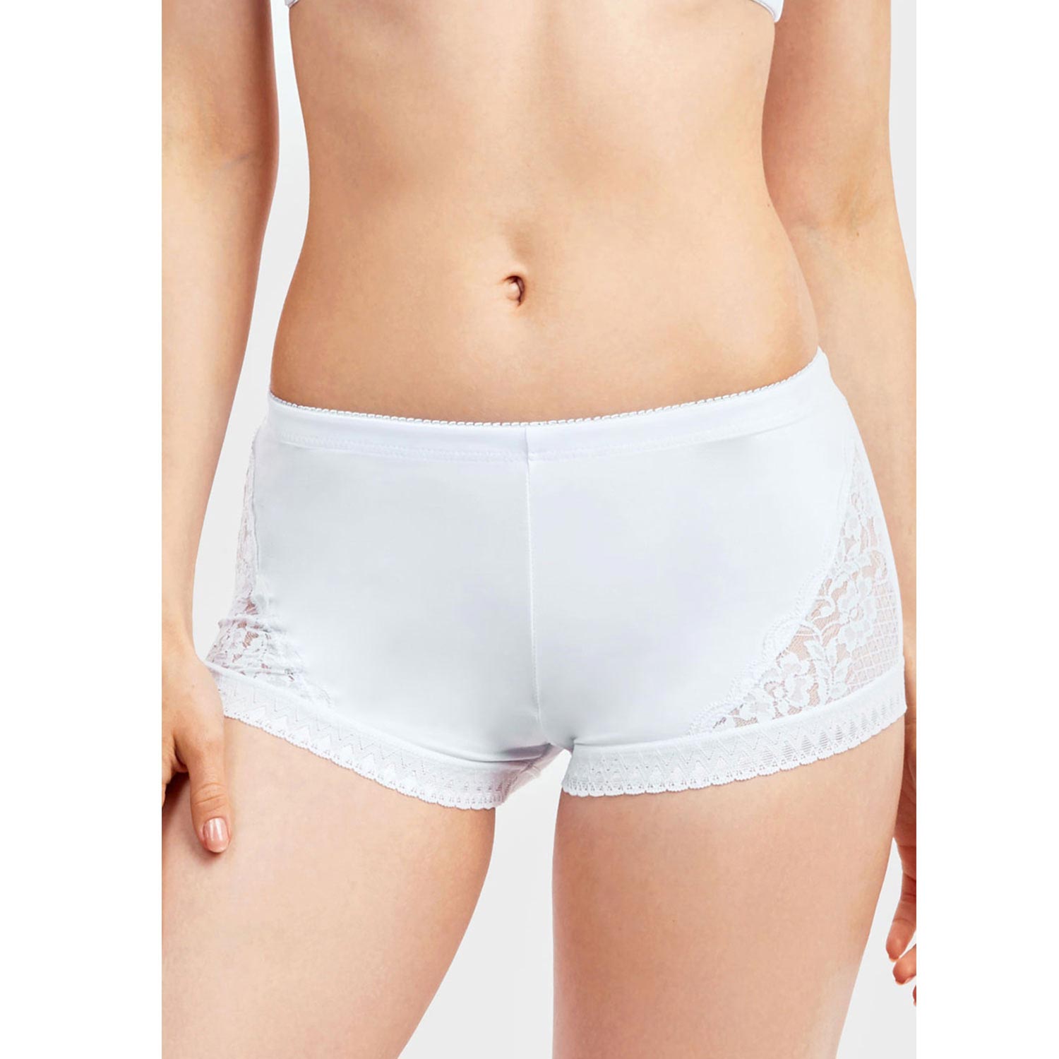 6 Pack Ladies Nylon Boyshorts Panty