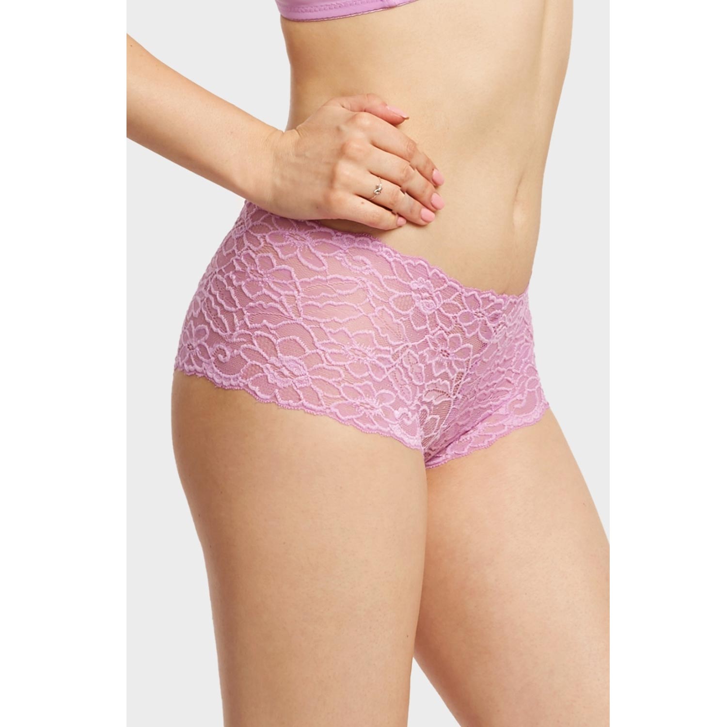 12 Pack Mamia Ladies Lace Hipster Panty