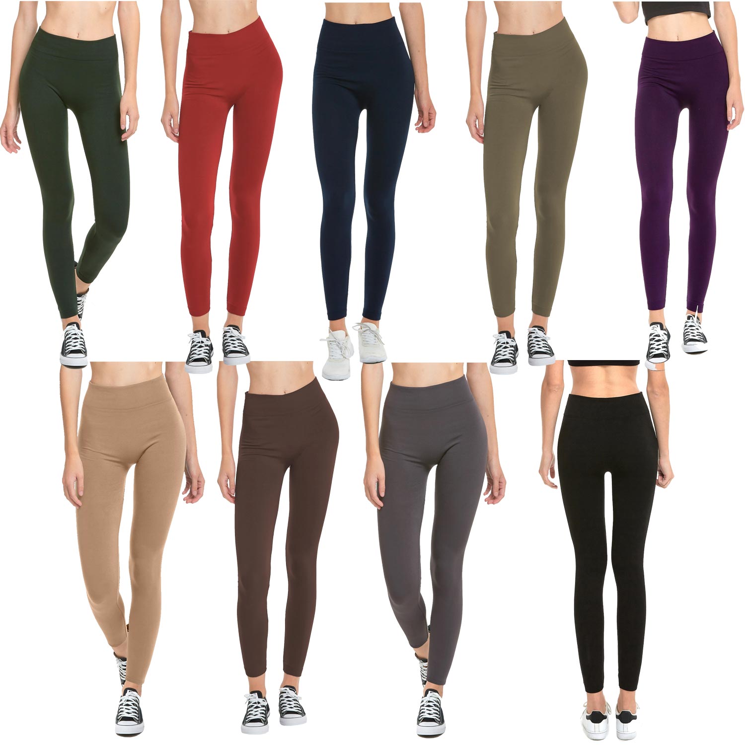 6 Pack Ladies Fleece Lined Leggings