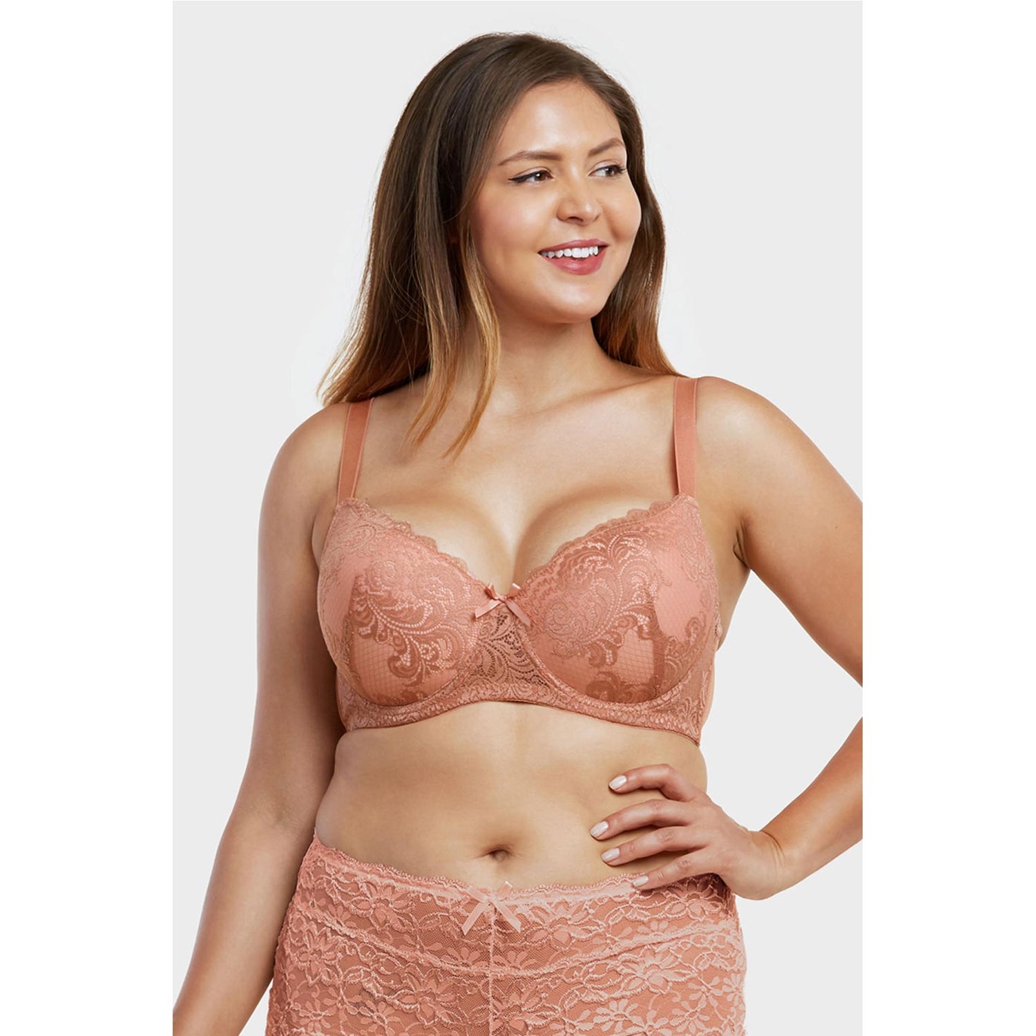 Ladies Full Cup Lace DD Cup Bra - 6 Pack