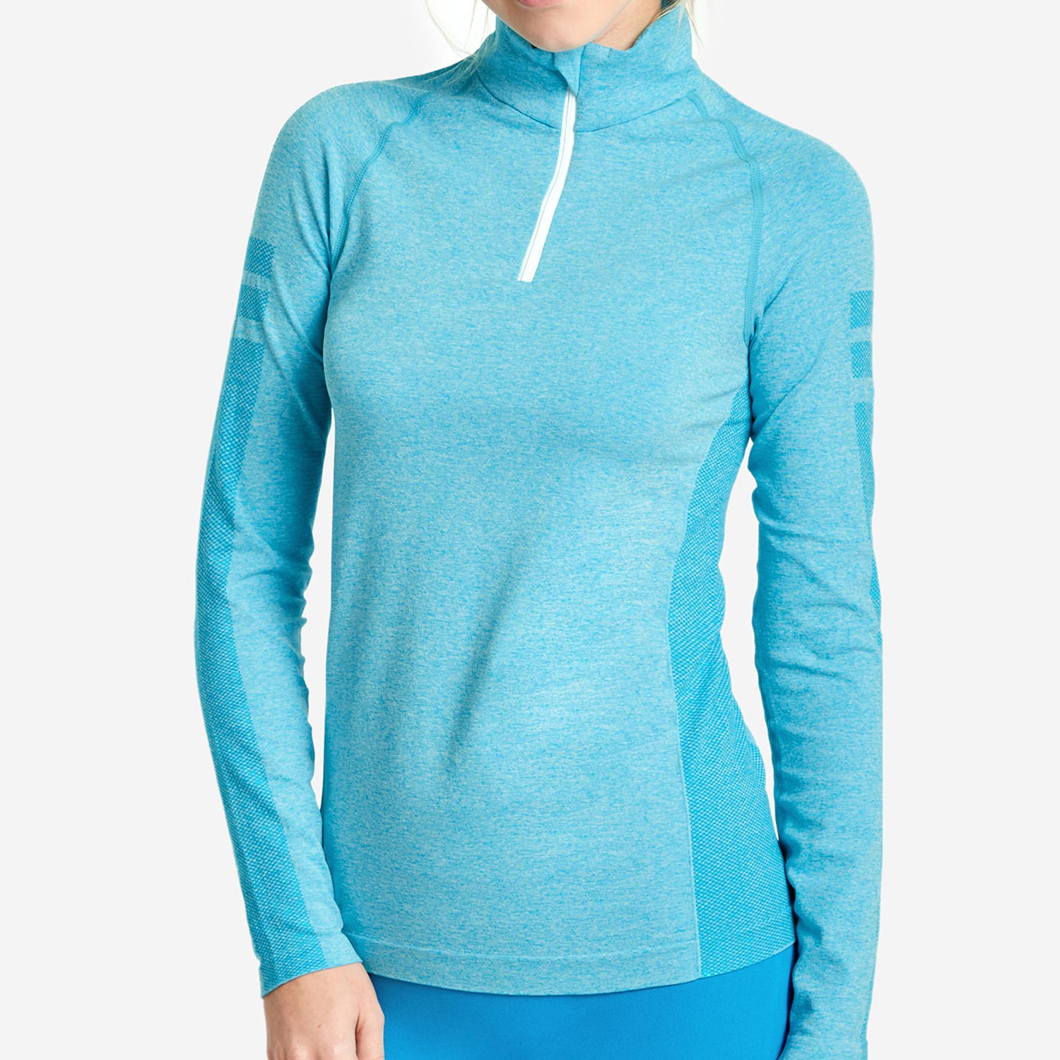 Buy One Get One Free Ladies 1/4 Zip Active Pullover Heather