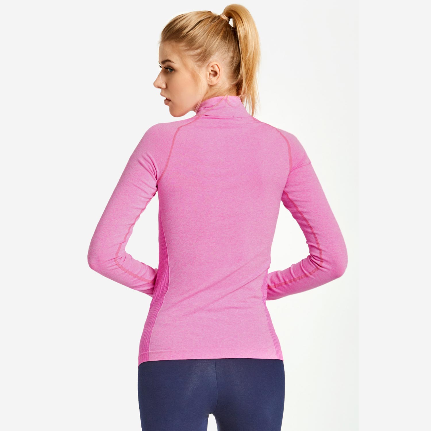 Buy One Get One Free Ladies 1/4 Zip Active Pullover Heather