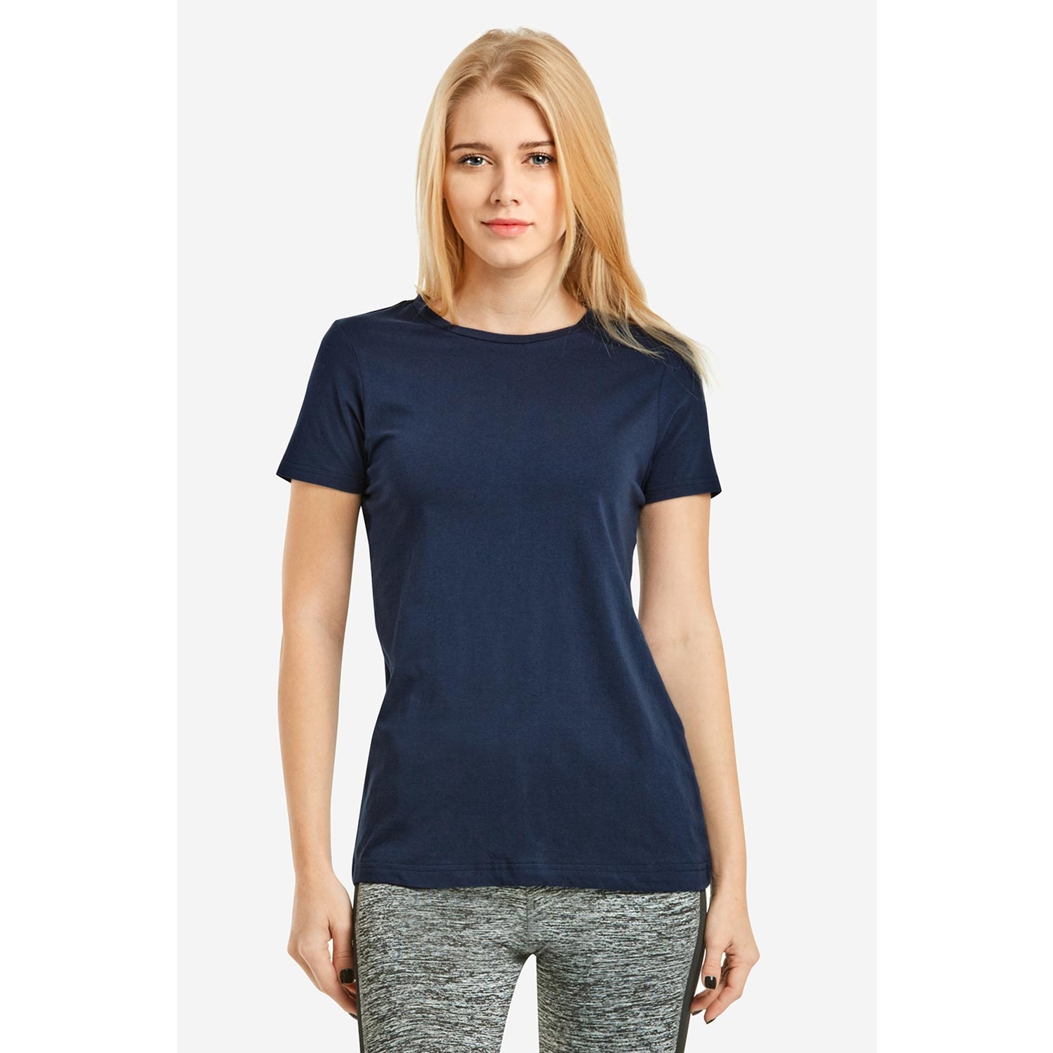 6 Pack Cotton Classic Fit Crew Neck T-Shirt - Ladies 