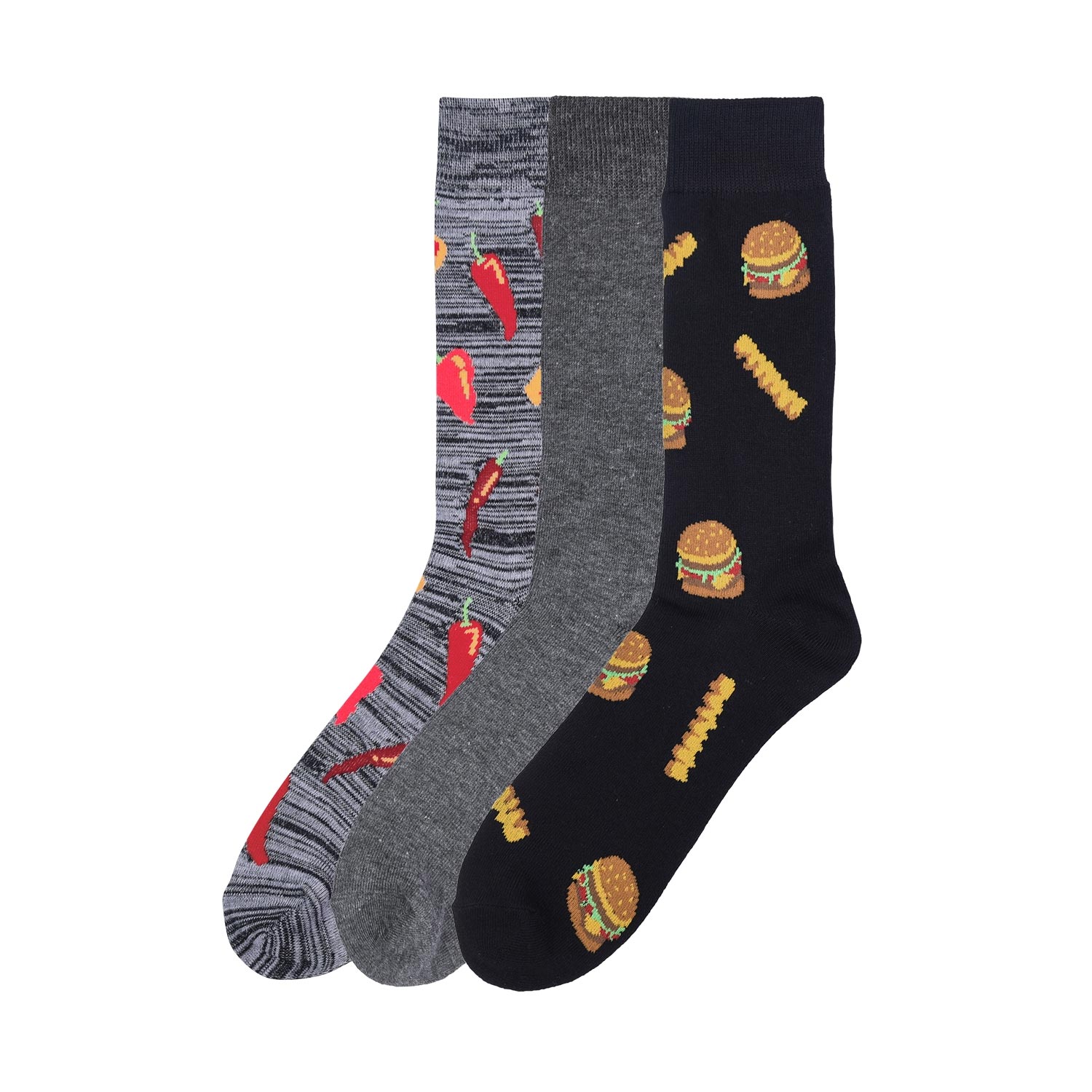 12 Pack Novelty Crew Socks- Men's 