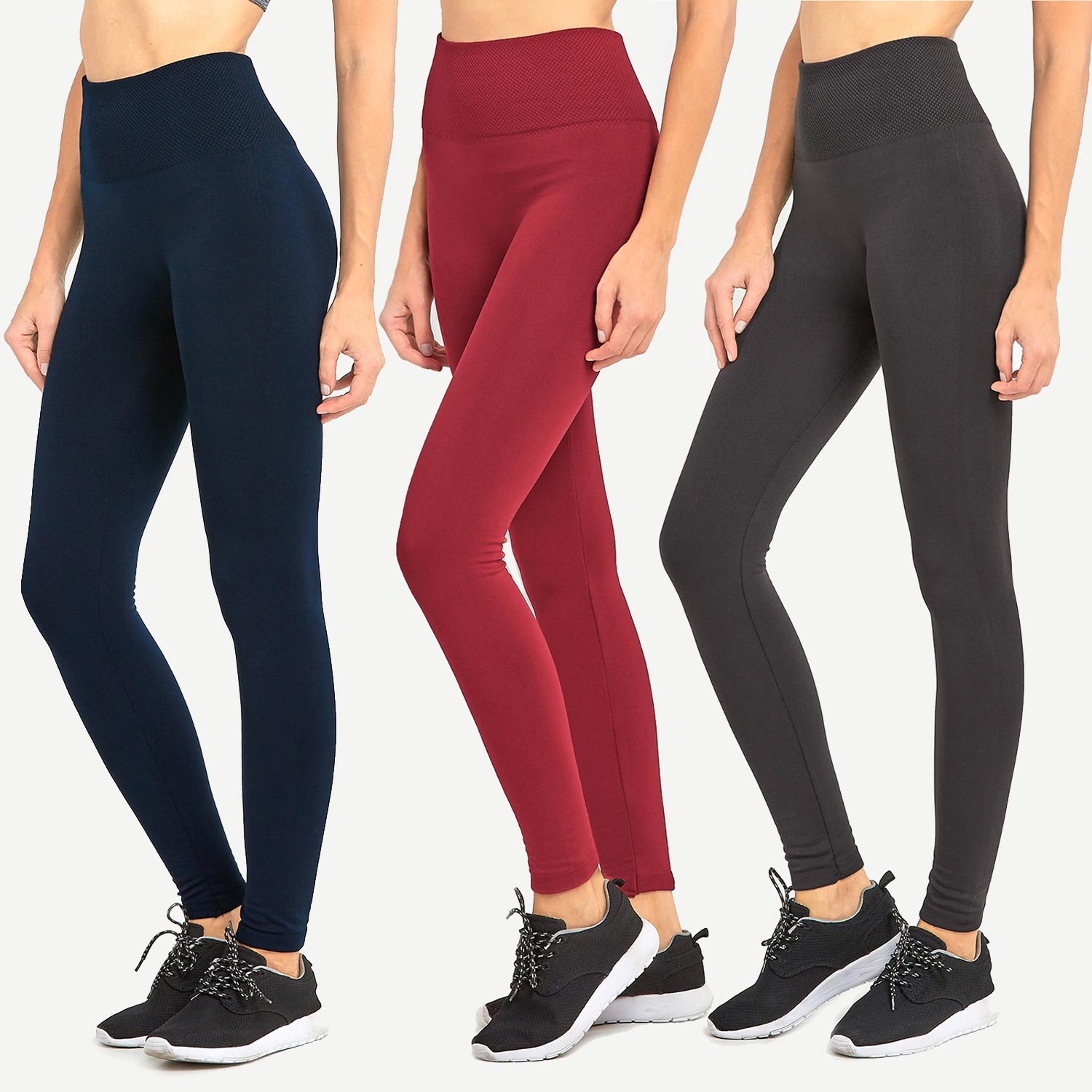 7 Pack Ladies High Waist Fleece Extra - Wide Band