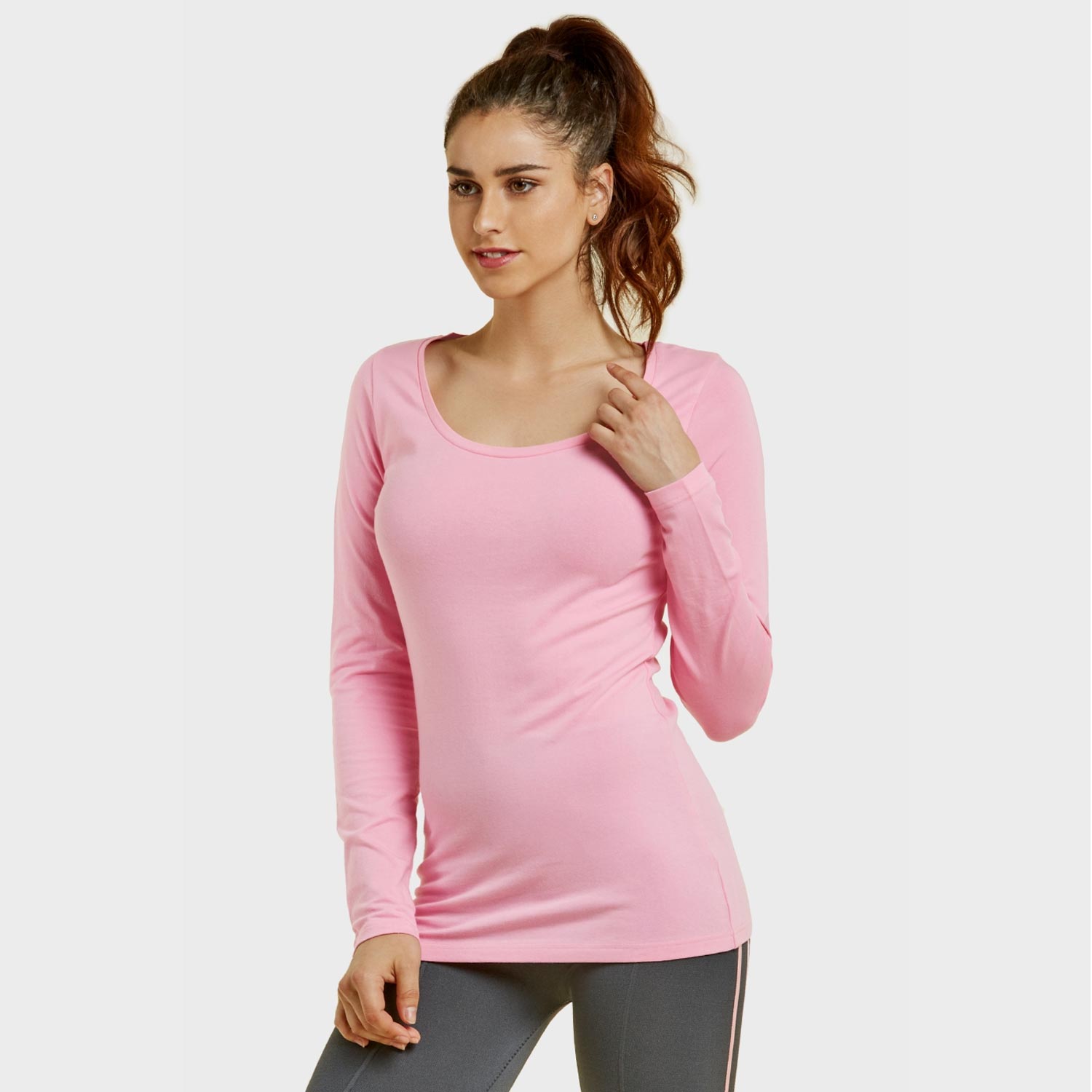 2 Pack Long Sleeve Round Neck T-Shirt