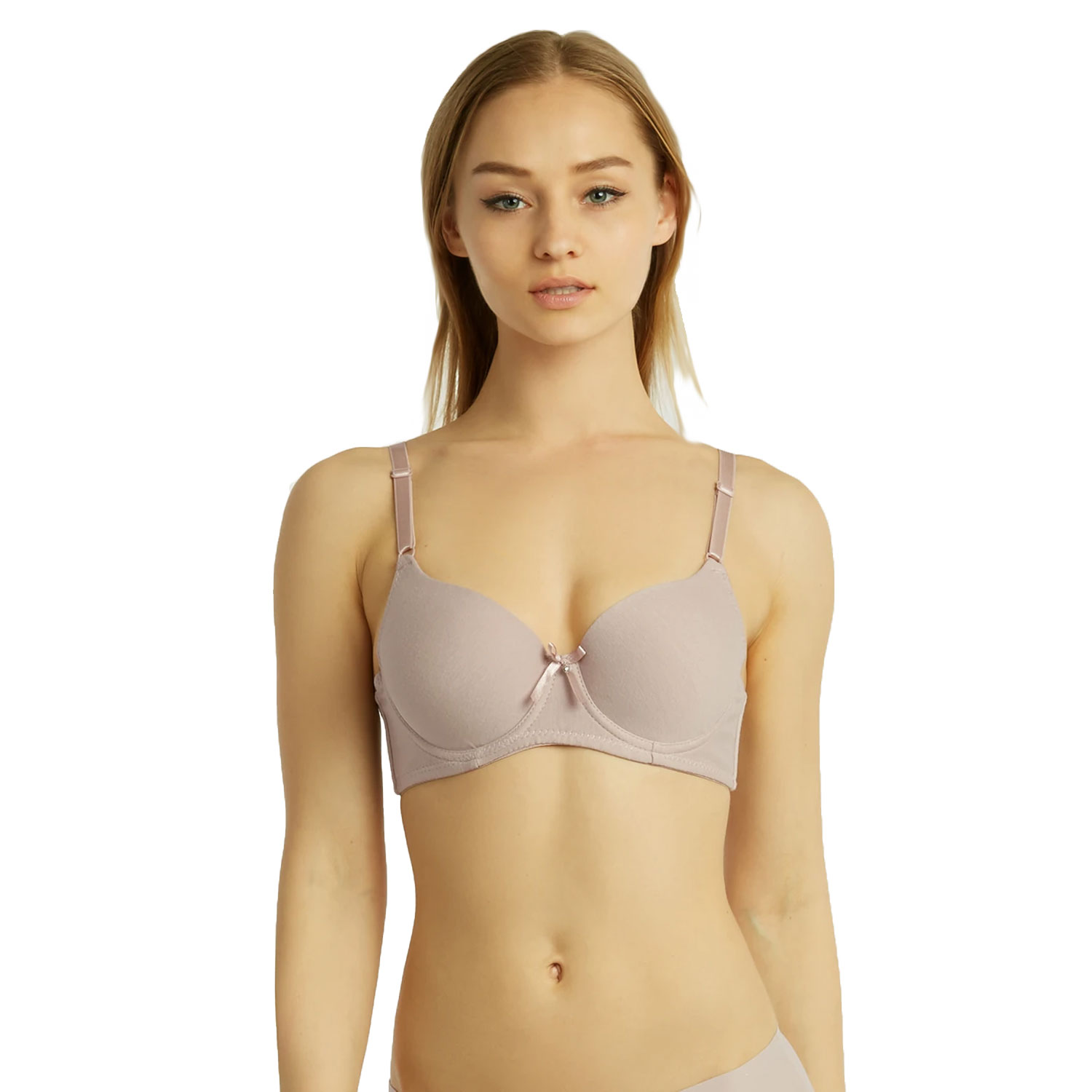 6 Pack ET|TU Ladies Cotton Plain Bra