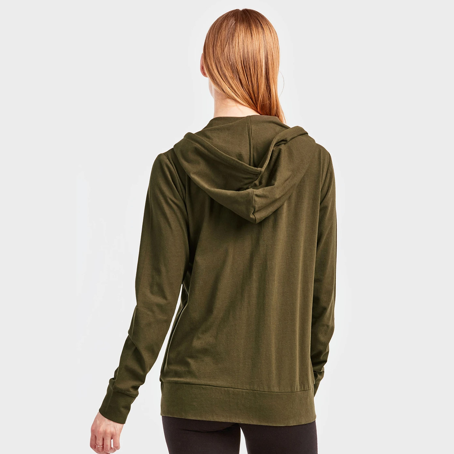 Sofra Ladies Thin Zip-up Hoodie Jacket