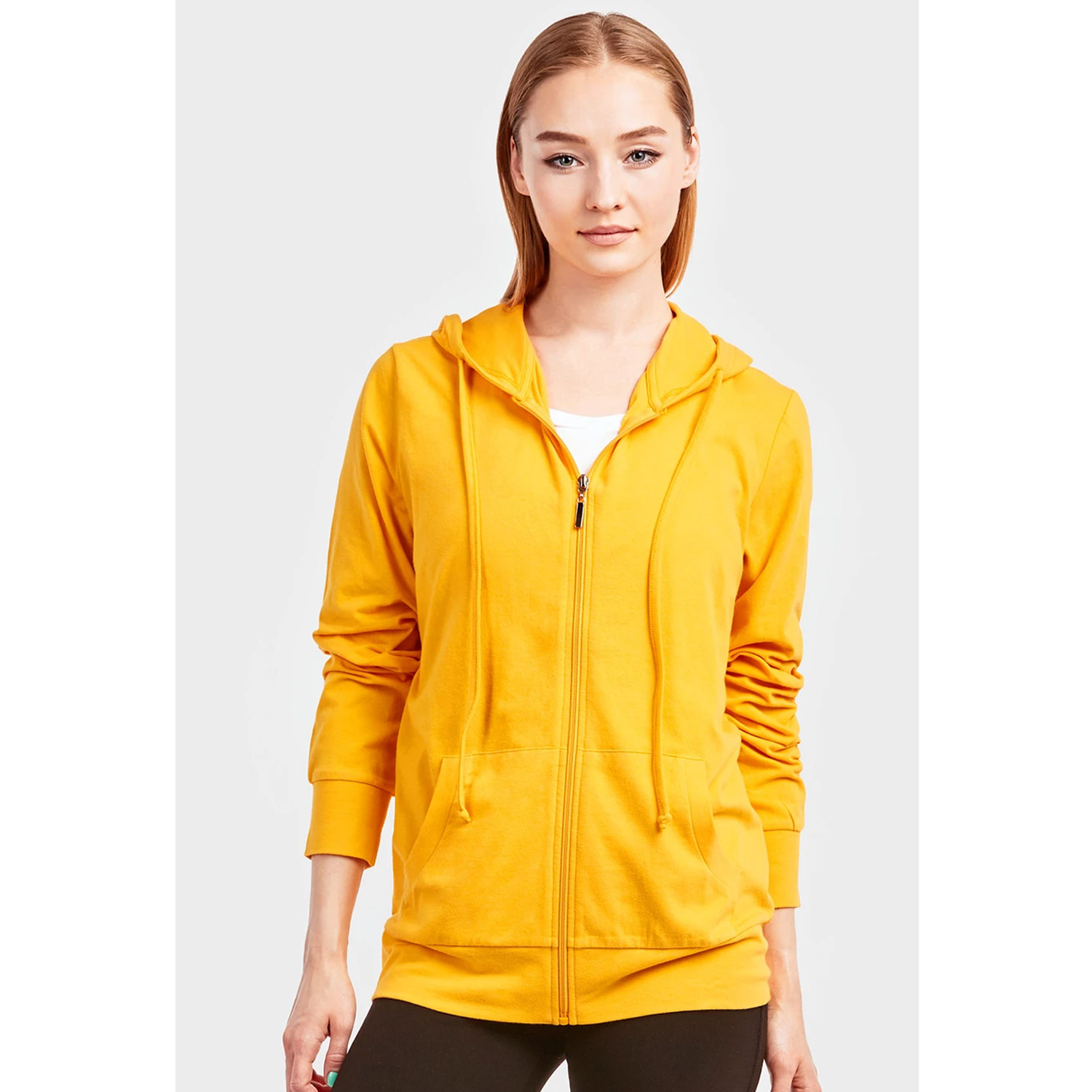 Sofra Ladies Thin Zip-up Hoodie Jacket