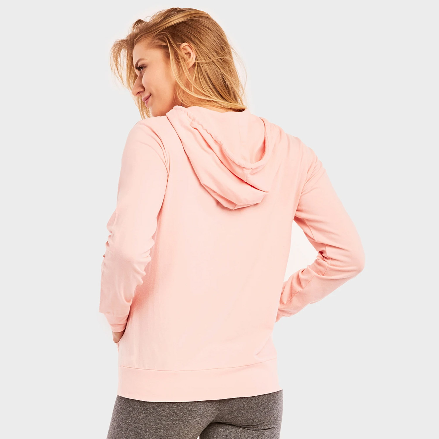 Sofra Ladies Thin Zip-up Hoodie Jacket