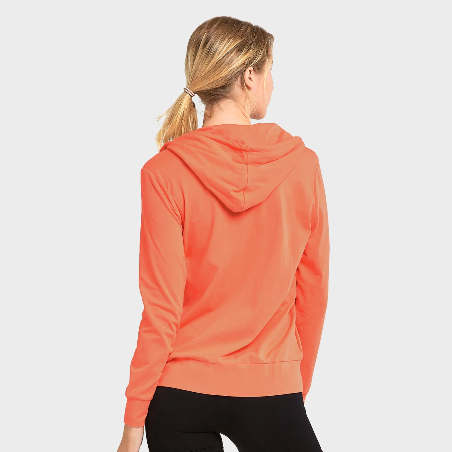 Sofra Ladies Thin Zip-up Hoodie Jacket