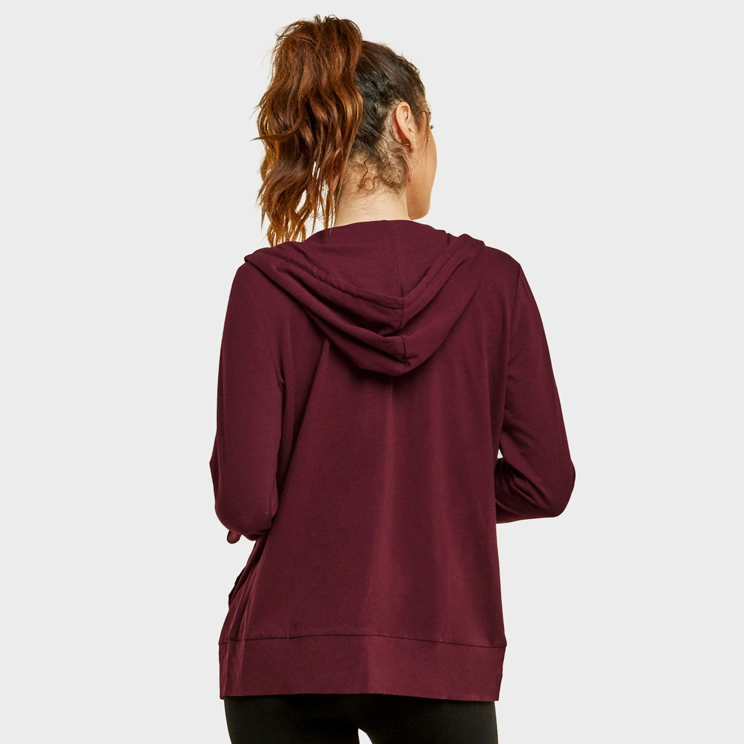 Sofra Ladies Thin Zip-up Hoodie Jacket