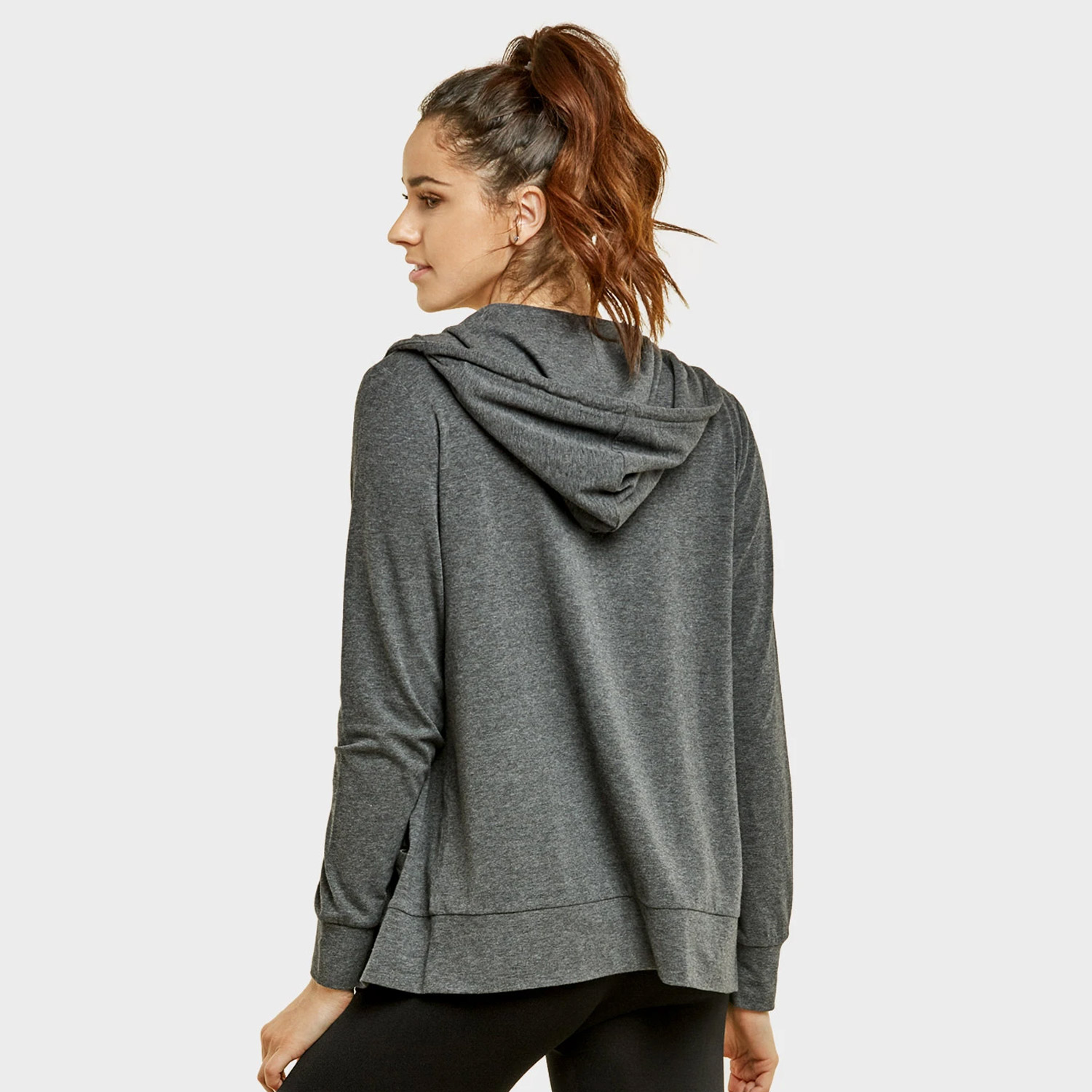 Sofra Ladies Thin Zip-up Hoodie Jacket