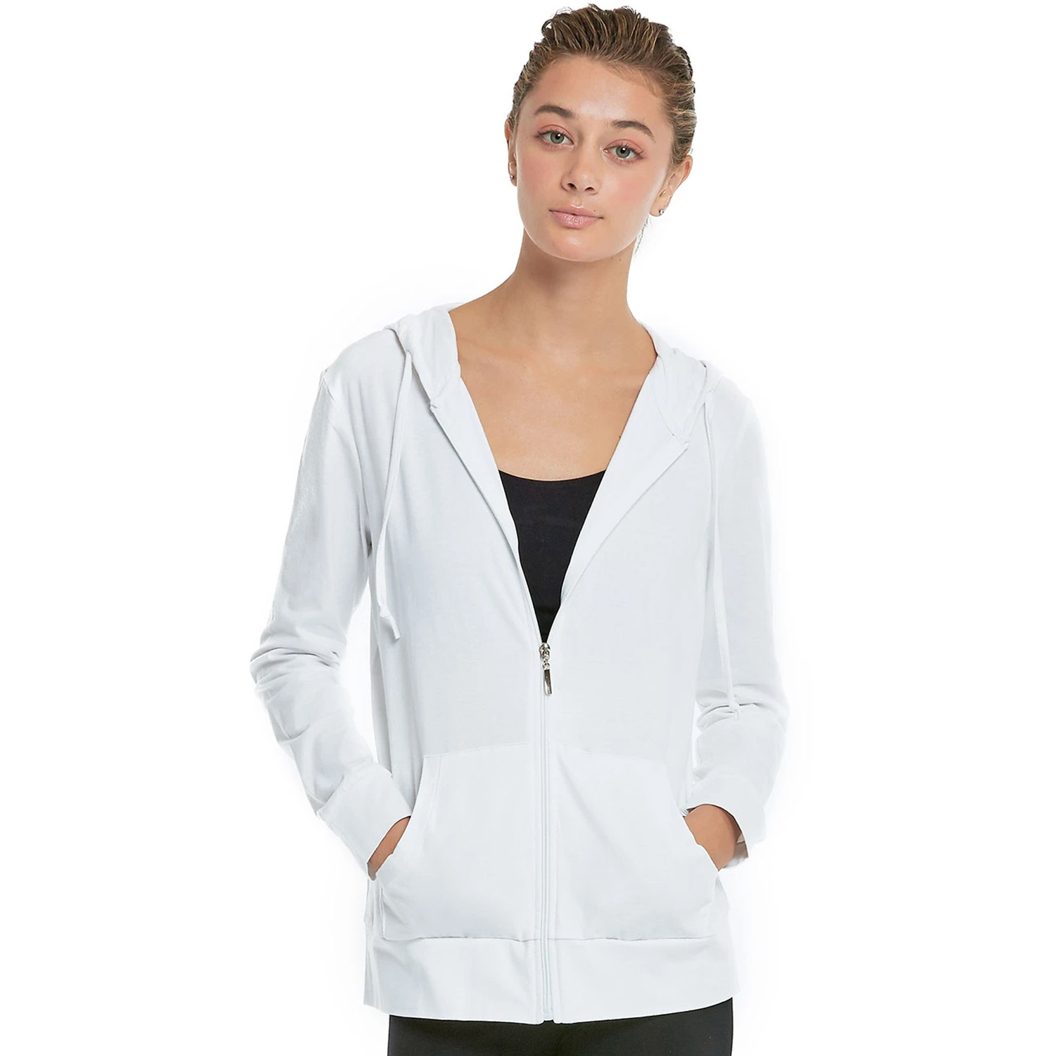 Cottonbell Ladies Thin Zip-up Hoodie Jacket