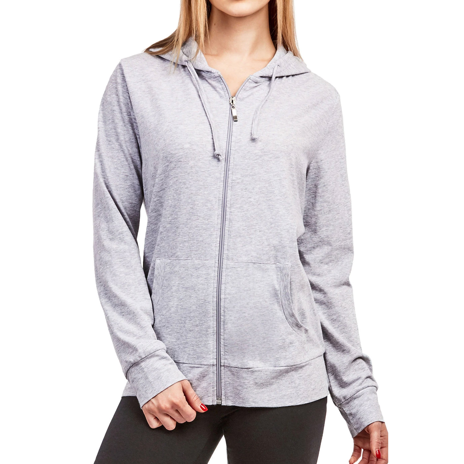 Cottonbell Ladies Thin Zip-up Hoodie Jacket