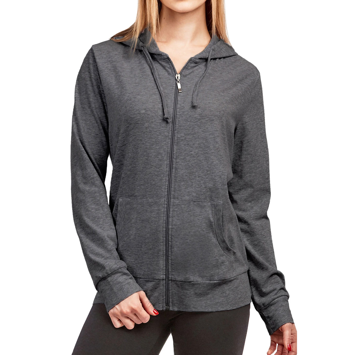 Cottonbell Ladies Thin Zip-up Hoodie Jacket