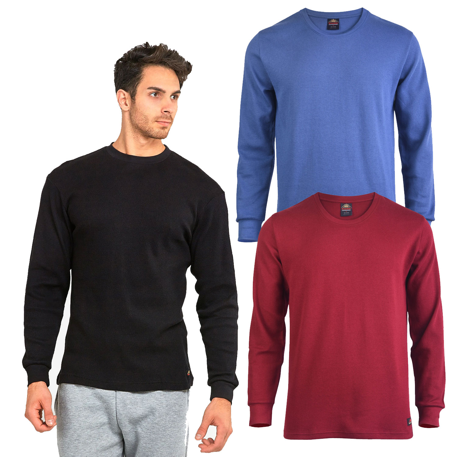 3 Pack Men's Medium Weight Thermal