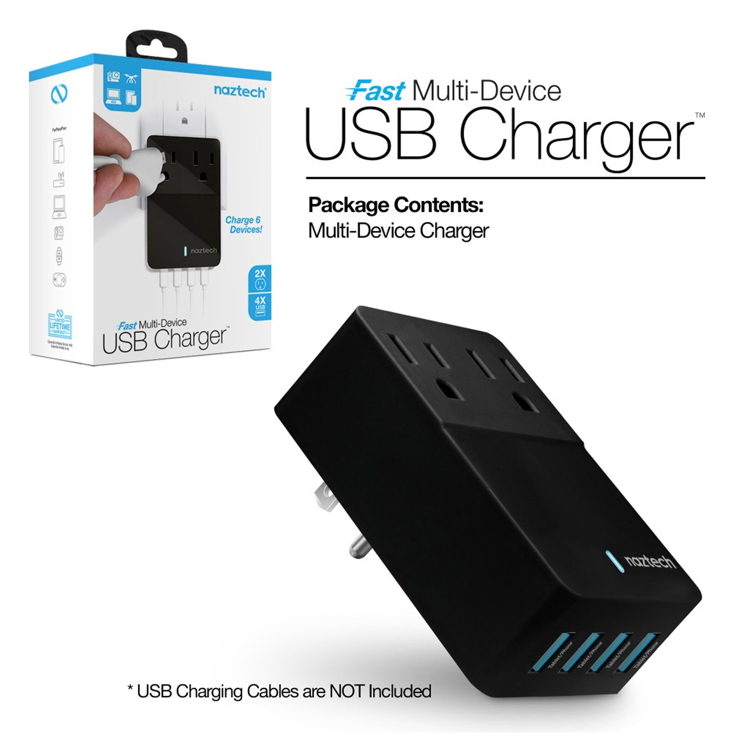 Naztech Fast Multi-Device Charger