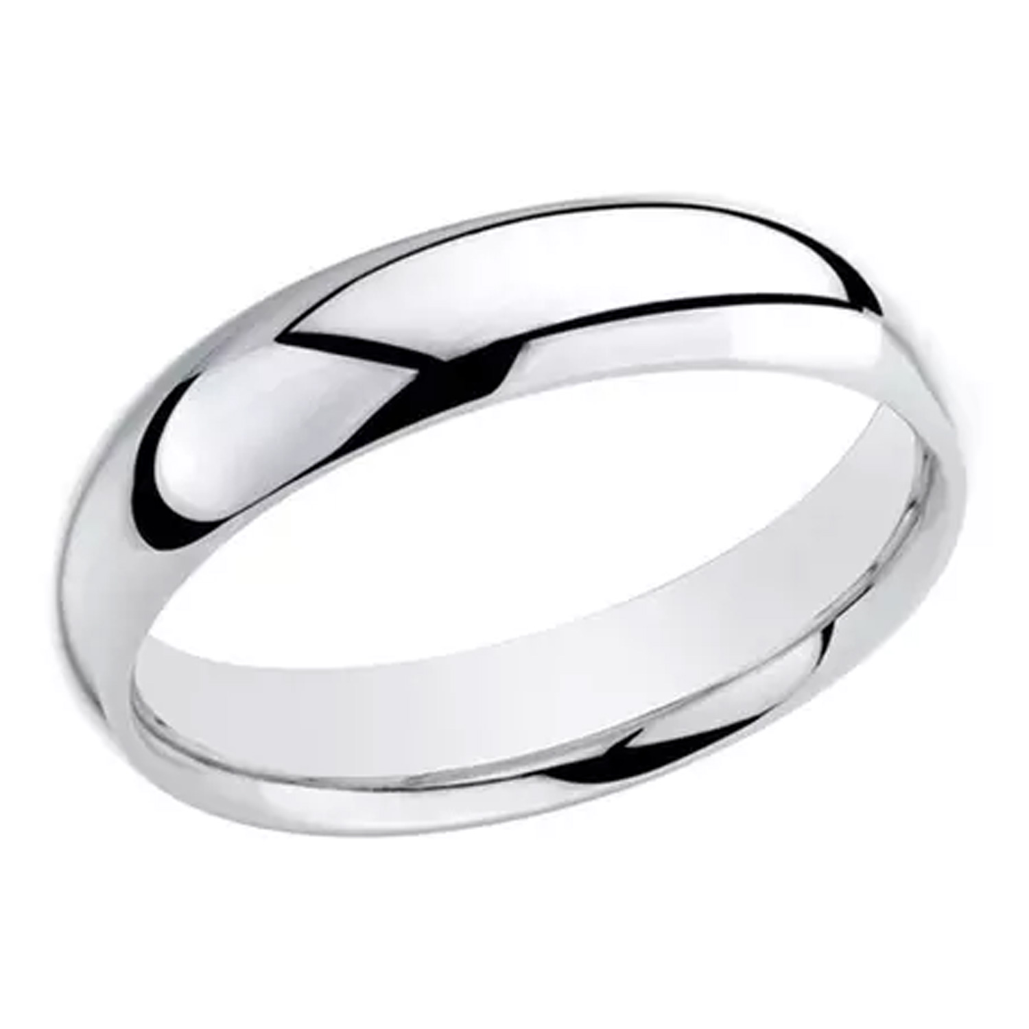 Anti Tarnished High Polished Plain 5MM Wedding Unisex Band