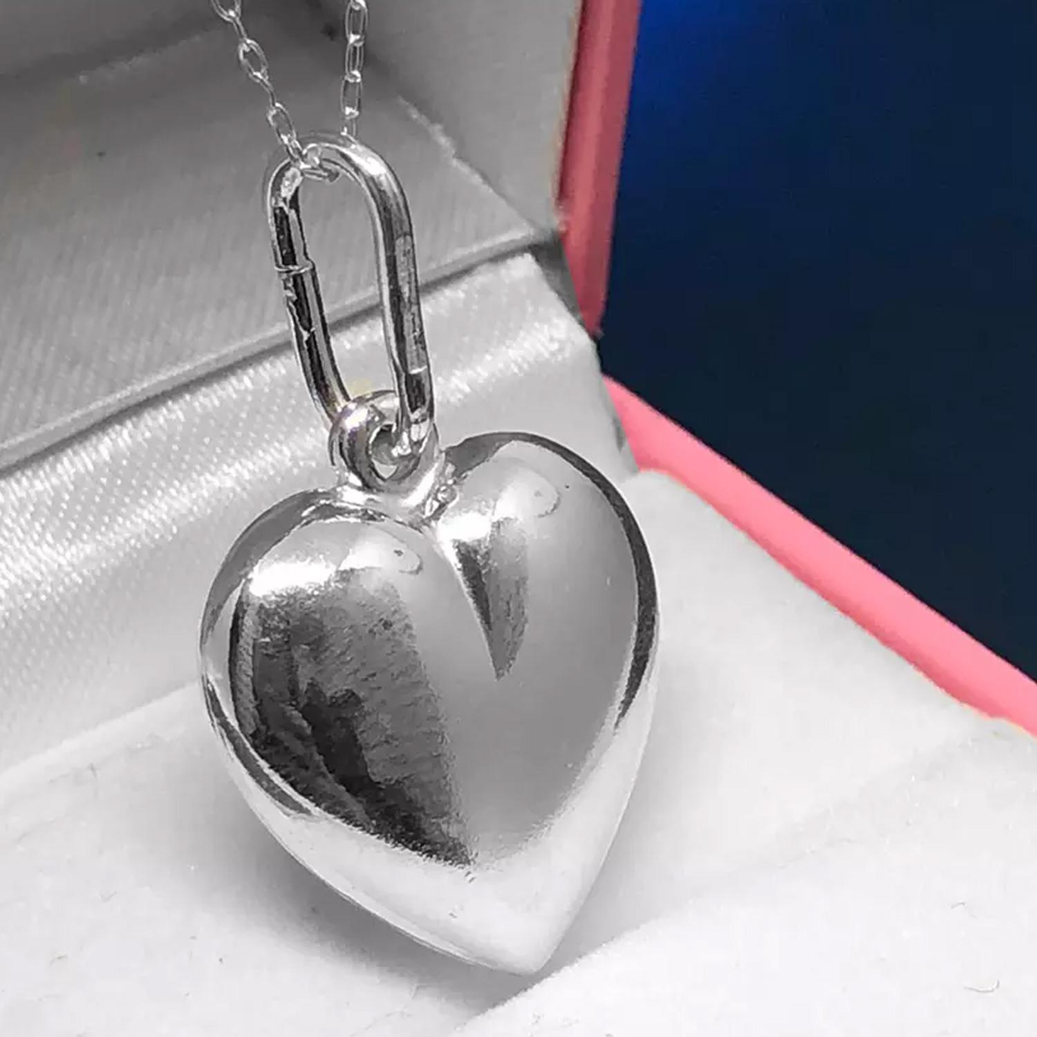 Sterling Silver Heart Pendant Necklace